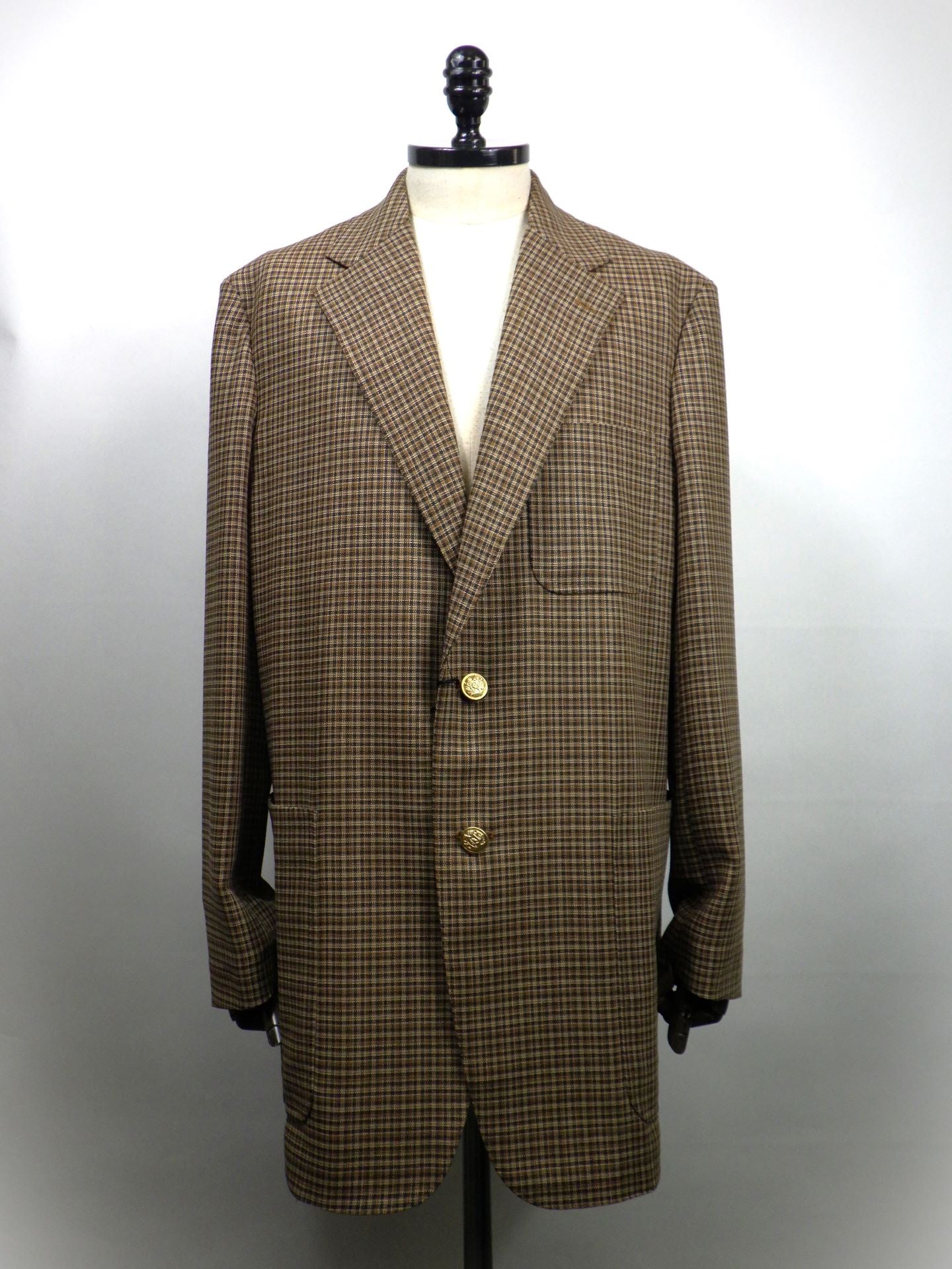 beautiful people　フレスコチェックスーツS2Bジャケット　1626101004