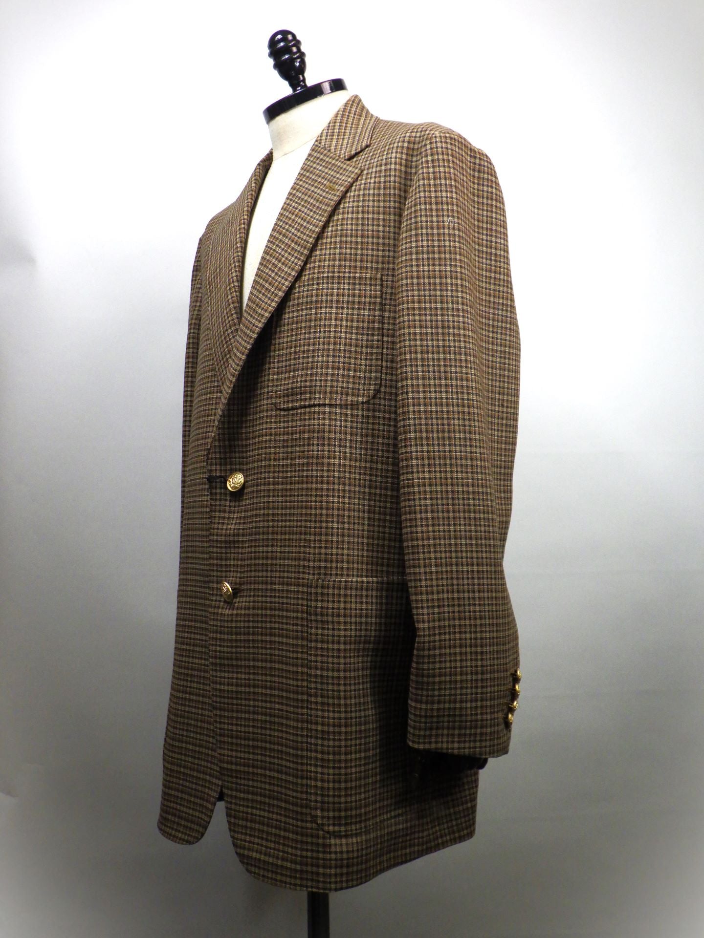 beautiful people　フレスコチェックスーツS2Bジャケット　1626101004