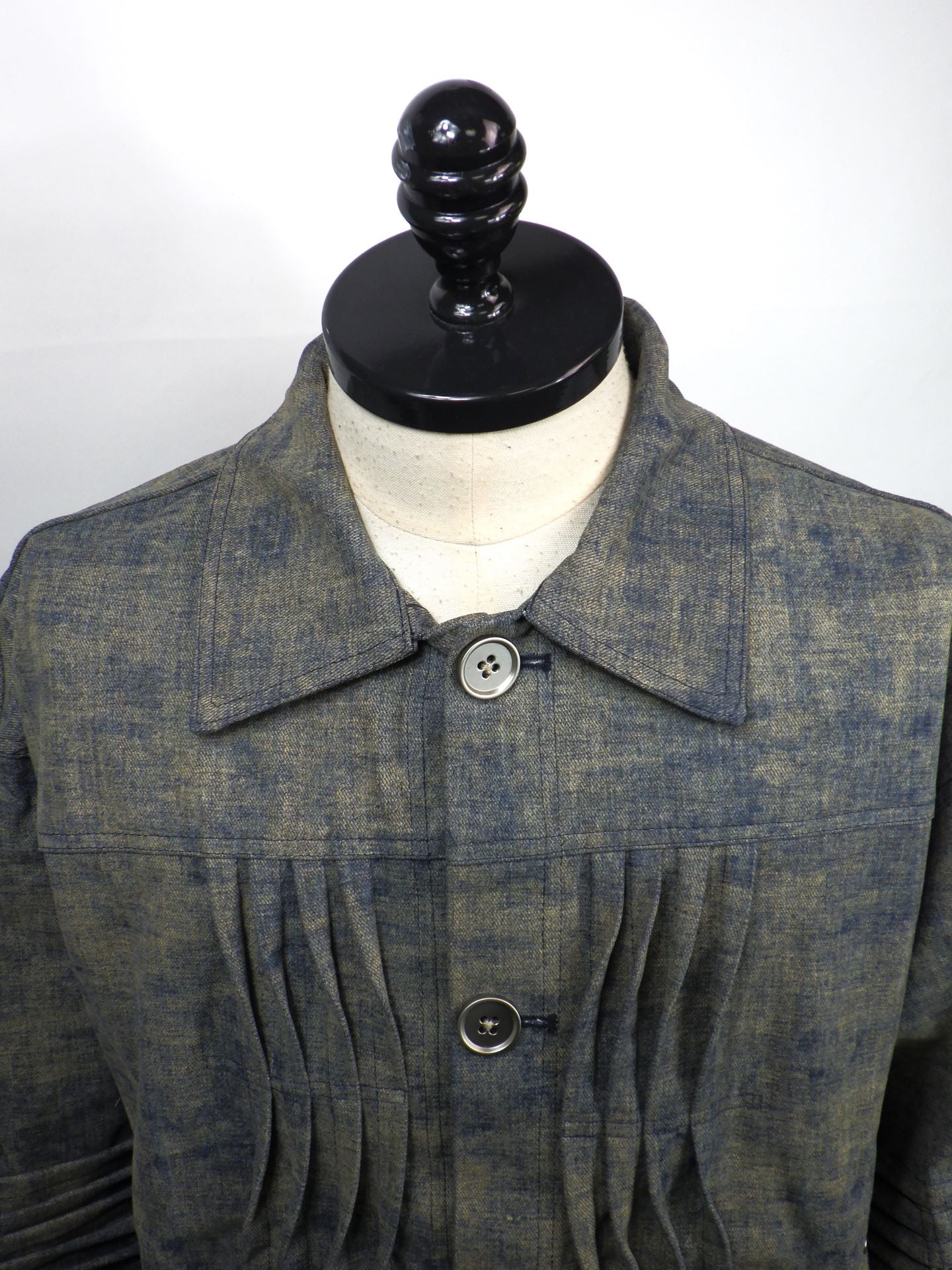 A.F ARTEFACT　ブレンドシェードデニムピンタックブルゾン　ag-13002-1