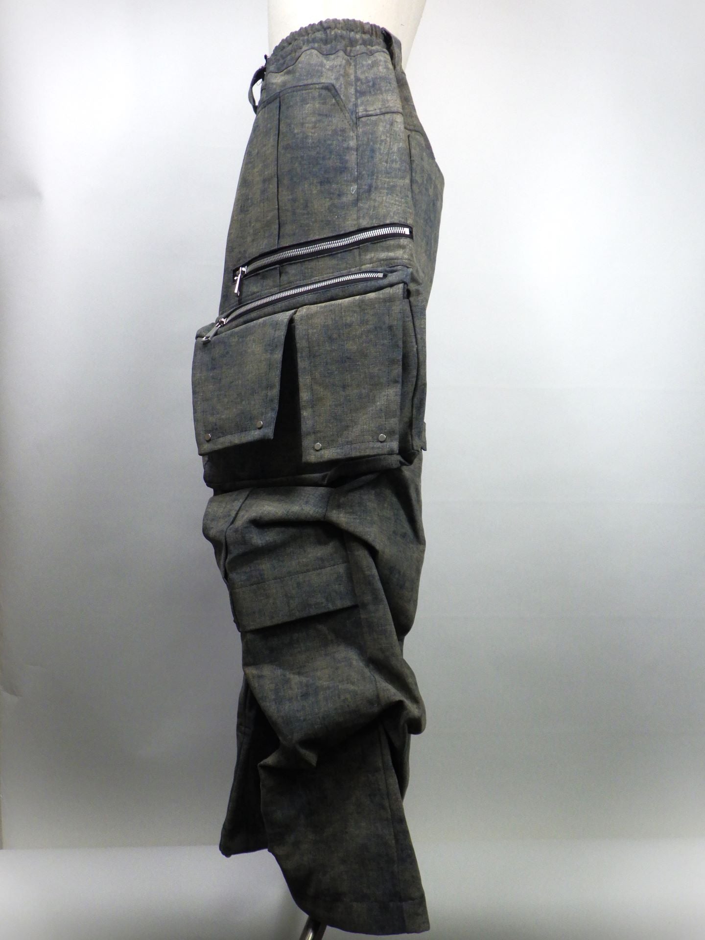 A.F ARTEFACT　ブレンドシェードデニムカーゴタックワイドパンツ　ag-13024-1