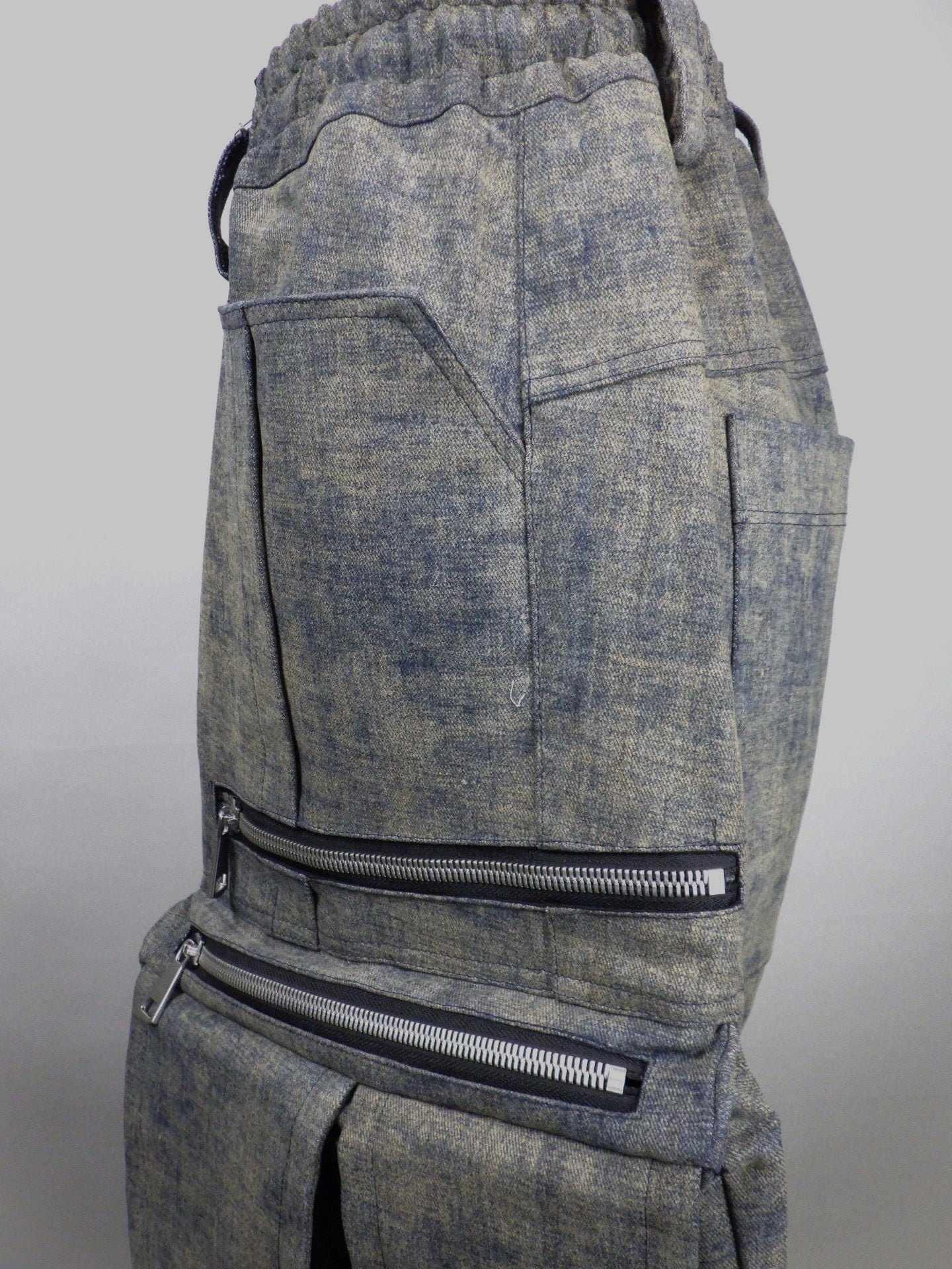 A.F ARTEFACT　ブレンドシェードデニムカーゴタックワイドパンツ　ag-13024-1