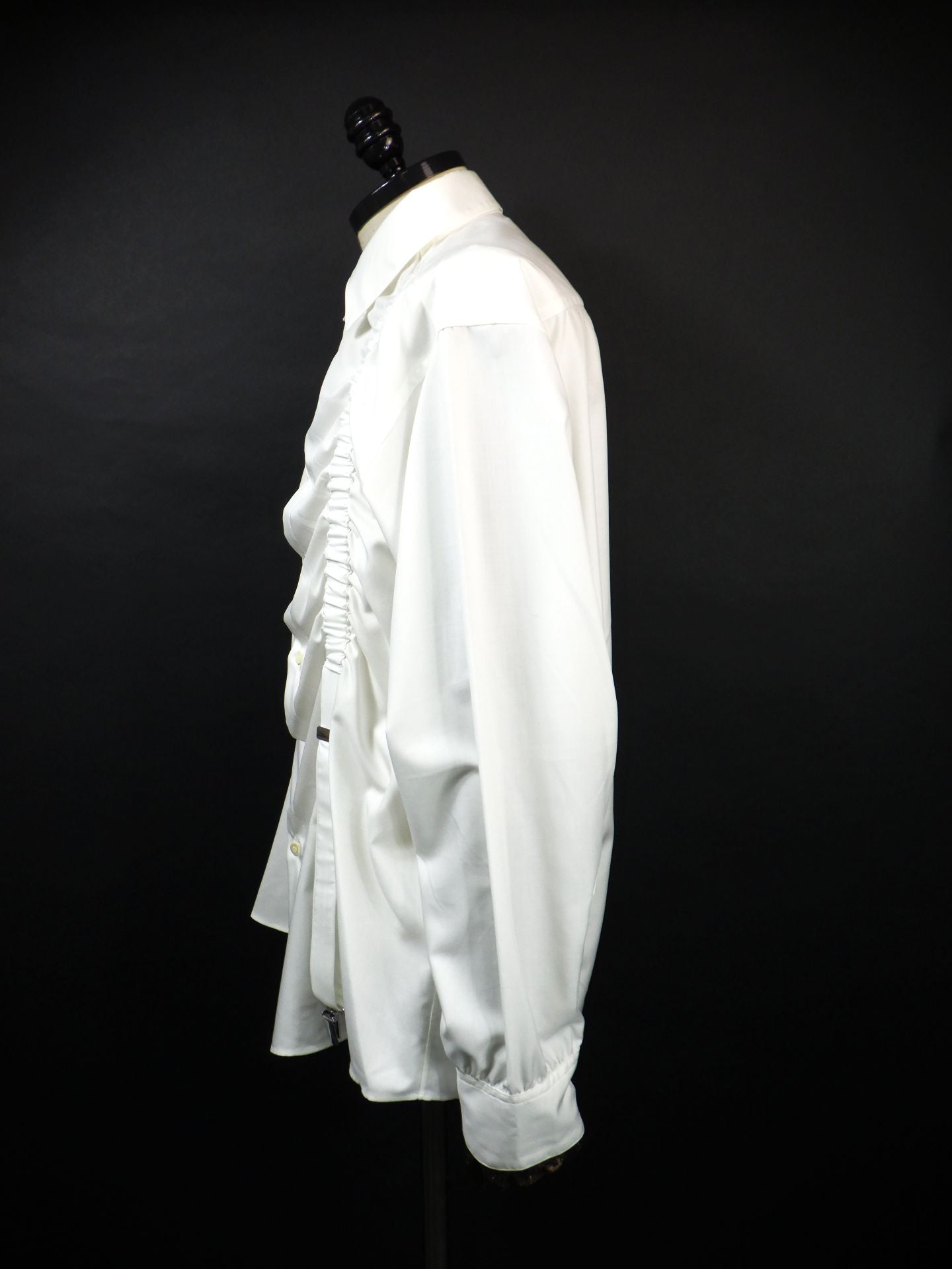 meagratia　フェイクサスペンダーシャツ　26291-0502-WH