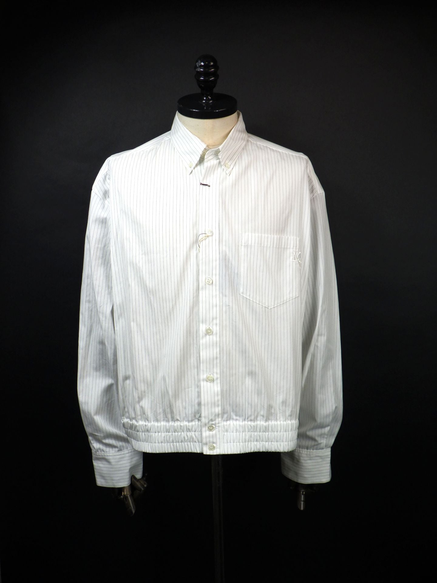 meagratia　ショートレングスストライプシャツ　26291-0507-WH