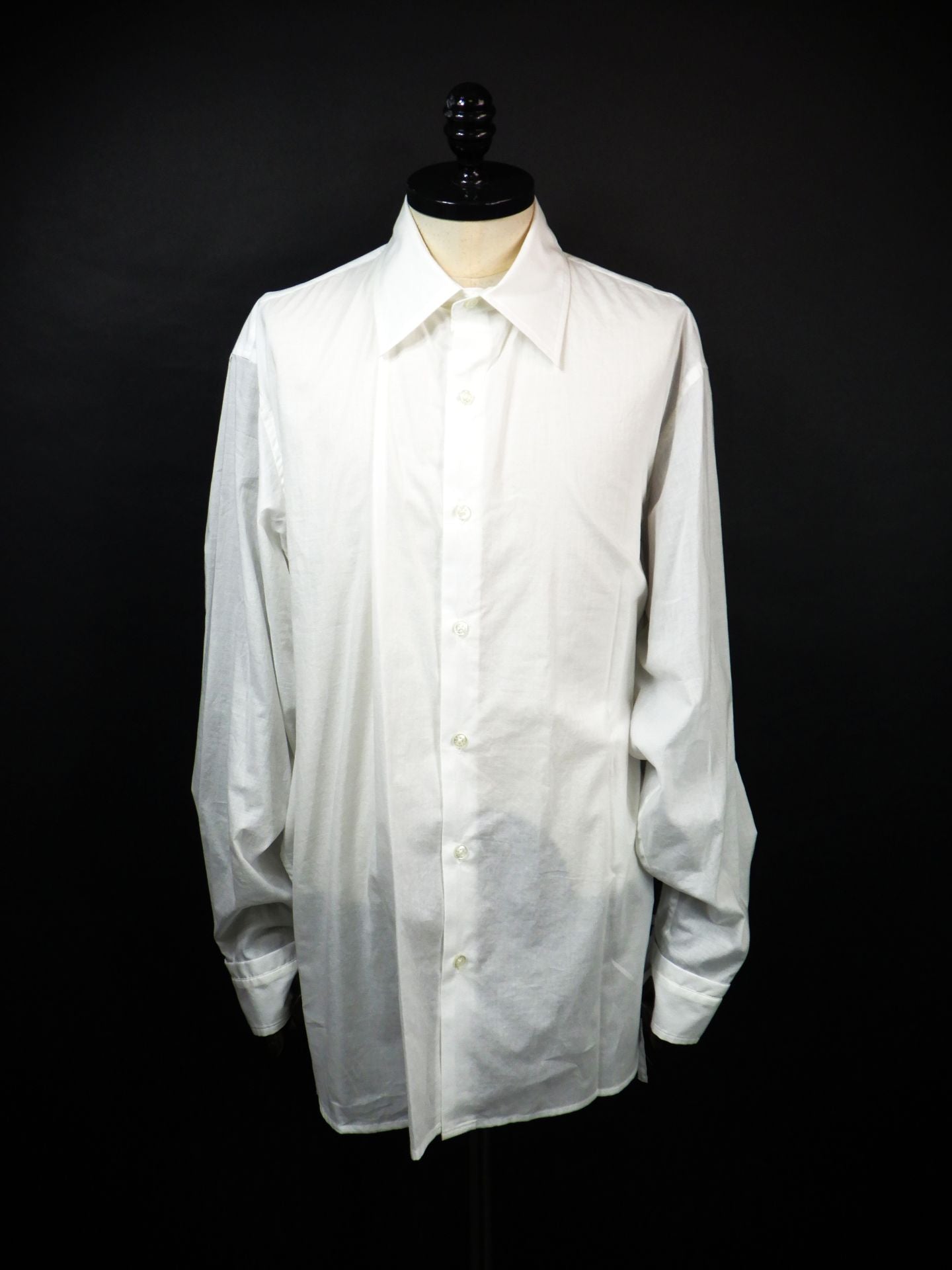 KAMIYA　ドローストリングカフシャツ　G16SH050-WH