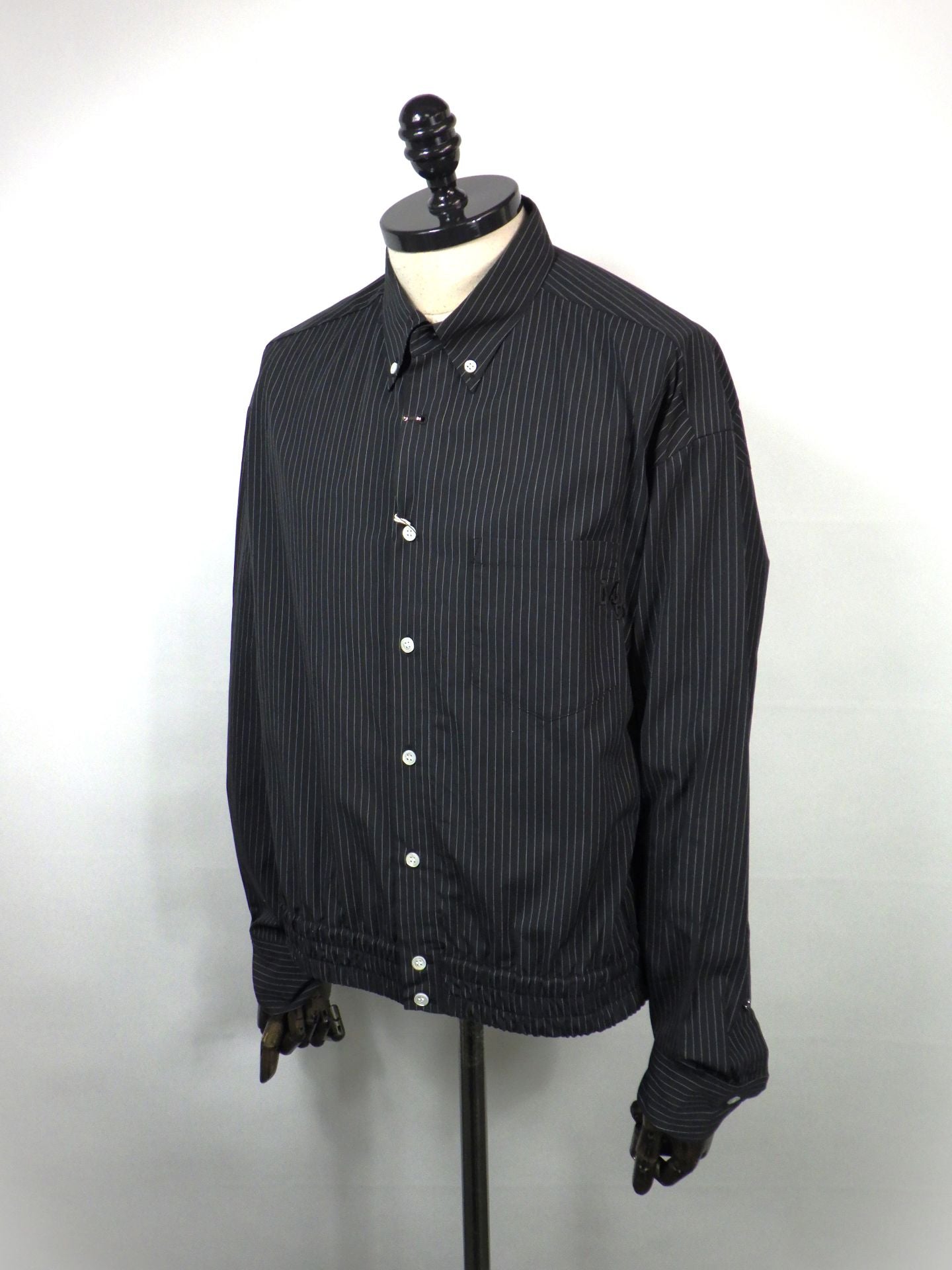 meagratia　ショートレングスストライプシャツ　26291-0507-BK