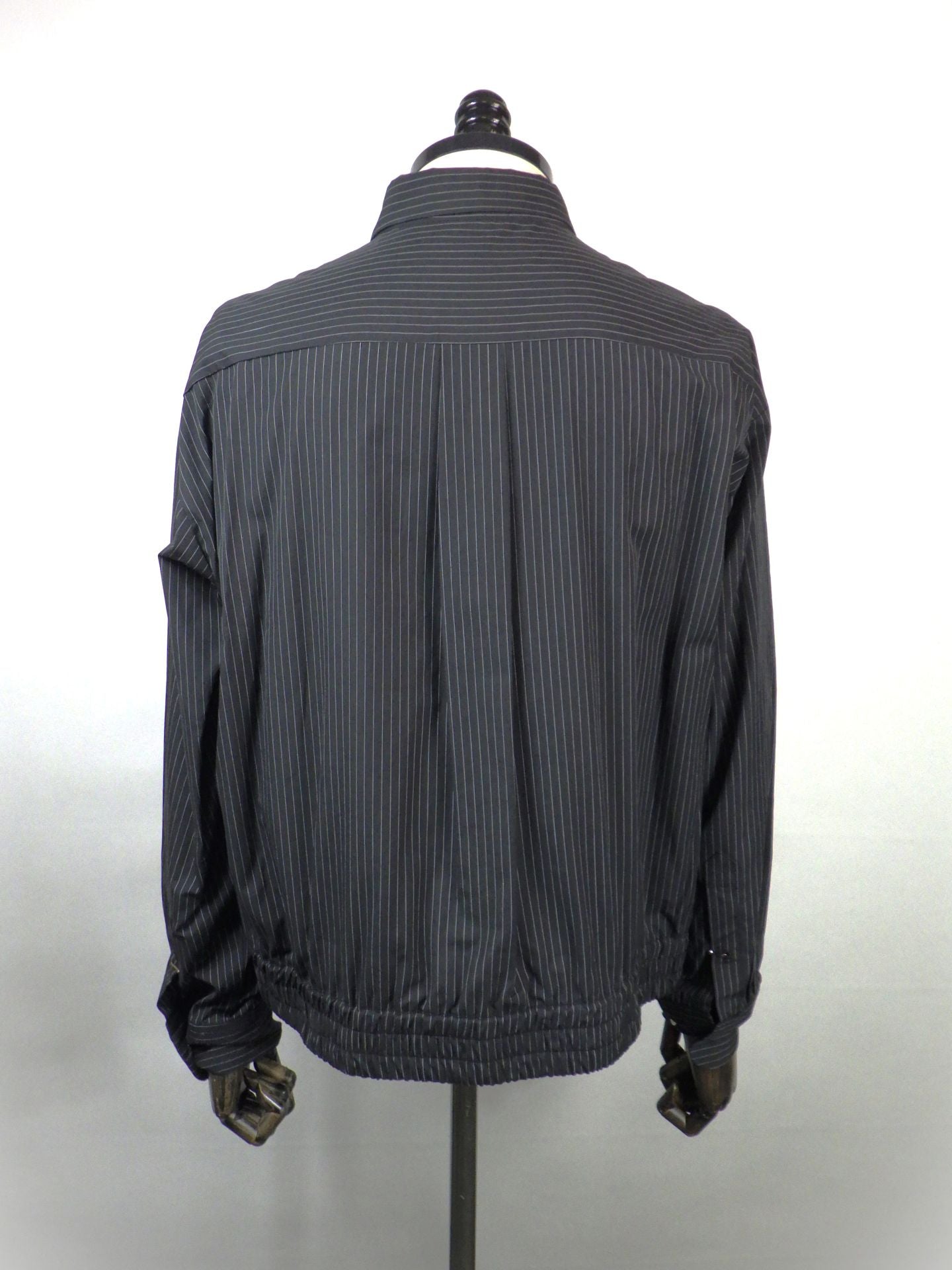 meagratia　ショートレングスストライプシャツ　26291-0507-BK