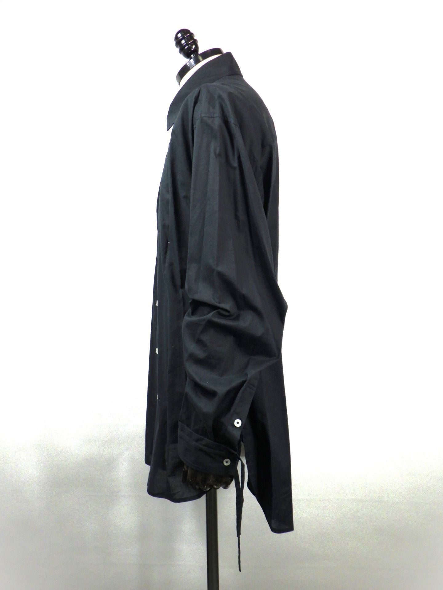 KAMIYA　ドローストリングカフシャツ　G16SH050-BK