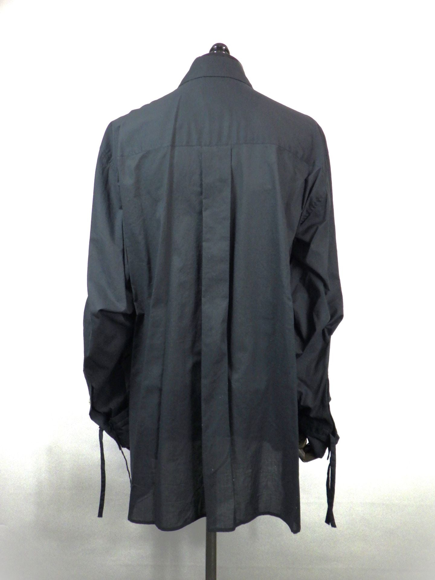 KAMIYA　ドローストリングカフシャツ　G16SH050-BK