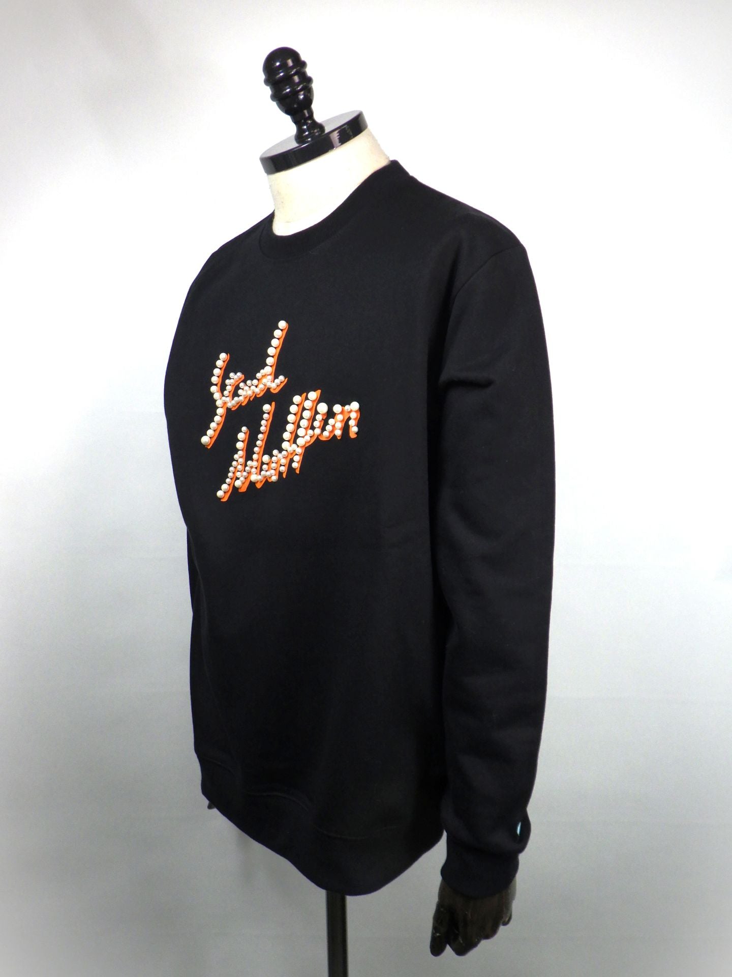 STUD MUFFIN　ヘビーウエイト裏毛パイル パールロゴ スウェットシャツ　614-02860-BK