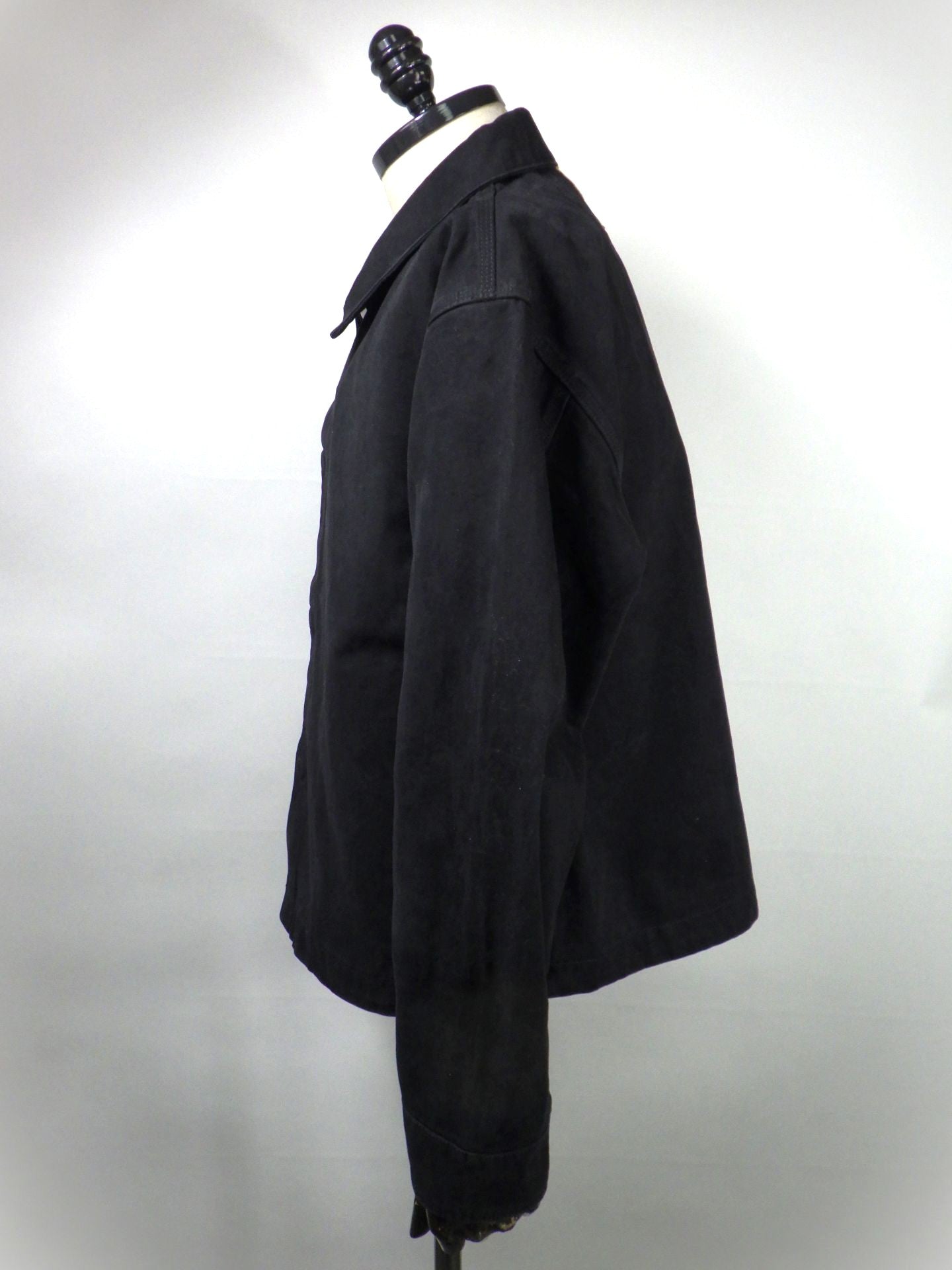 SUPERTHANKS　ピグメントダイツイルシャツジャケットブルゾン　ST261JK02-BK