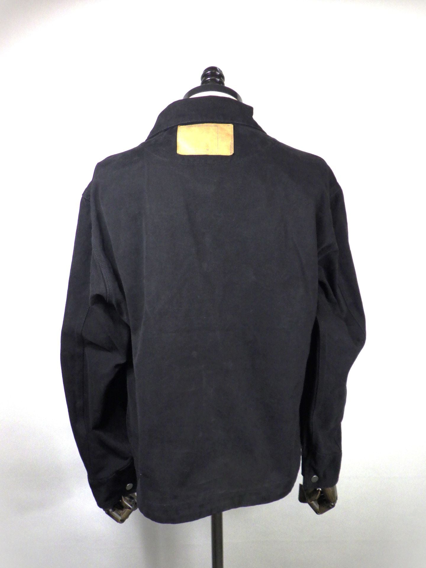 SUPERTHANKS　ピグメントダイツイルシャツジャケットブルゾン　ST261JK02-BK