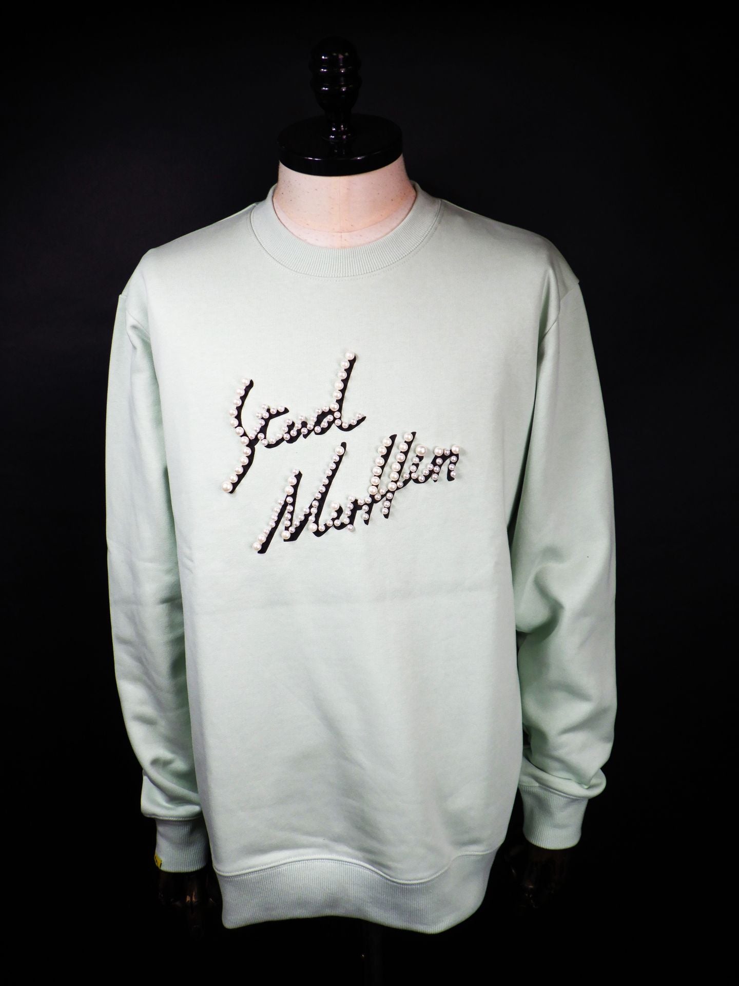 STUD MUFFIN　ヘビーウエイト裏毛パイル パールロゴ スウェットシャツ　614-02860-MNT