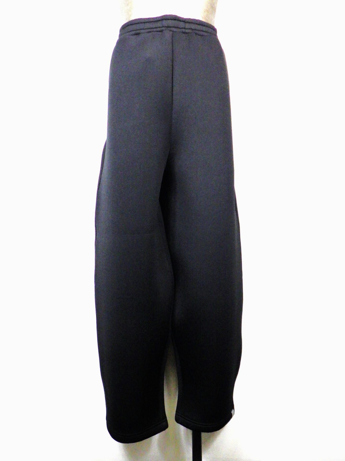 SUPERTHANKS　ダブルニットサイドタックワイドパンツ　ST261CS03A-BK