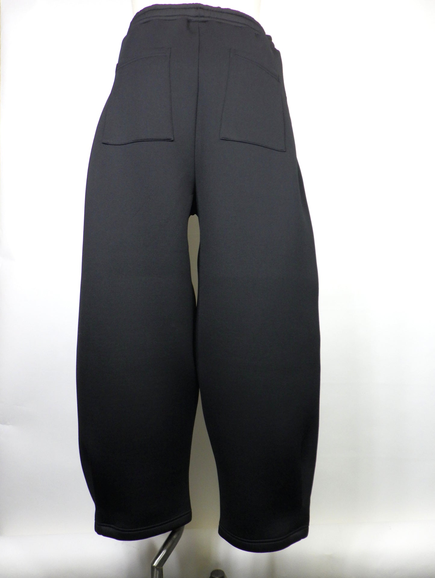 SUPERTHANKS　ダブルニットサイドタックワイドパンツ　ST261CS03A-BK