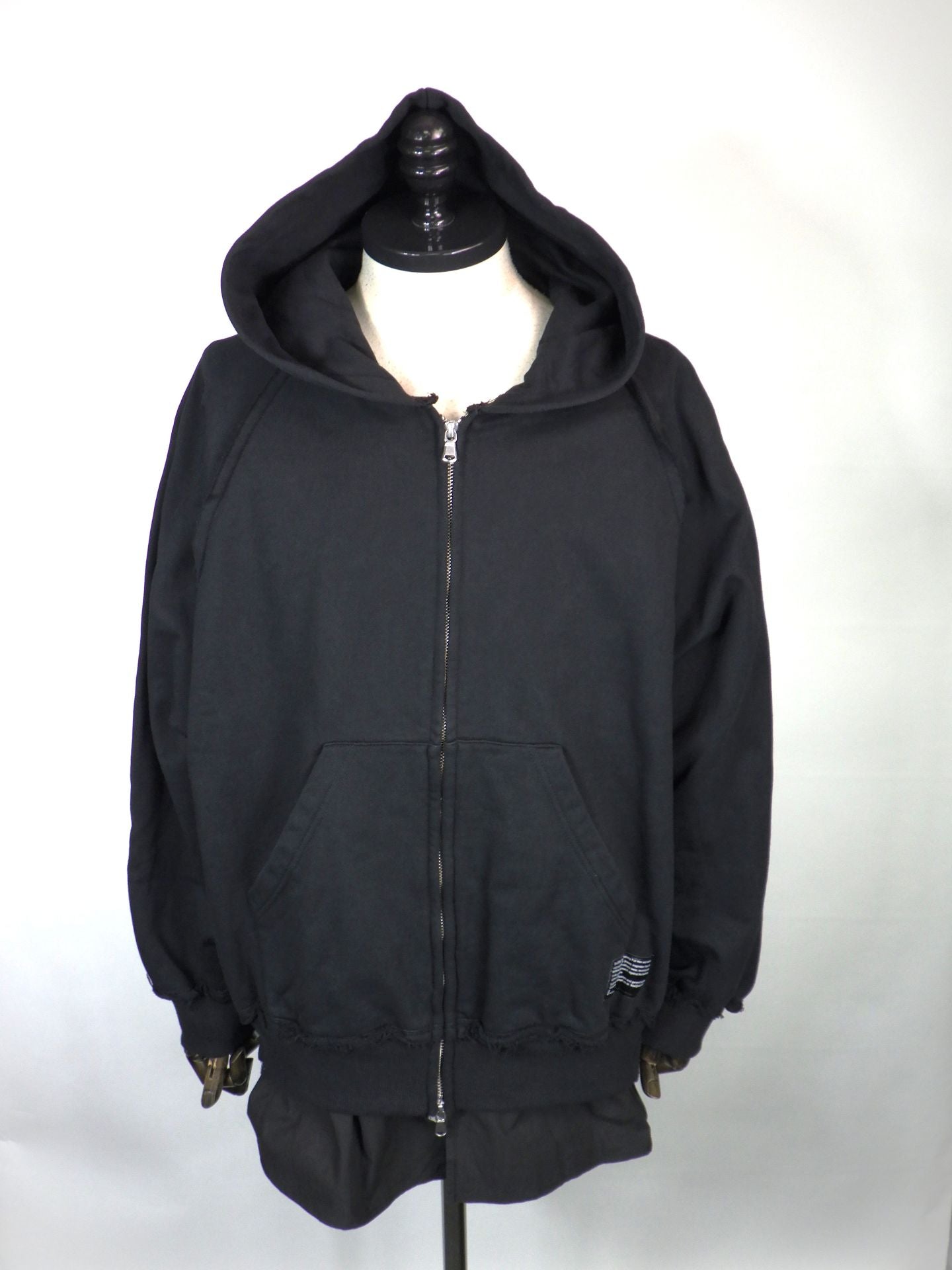 WIZZARD　レイヤードジップフーディー　W26SS-DC030-BK