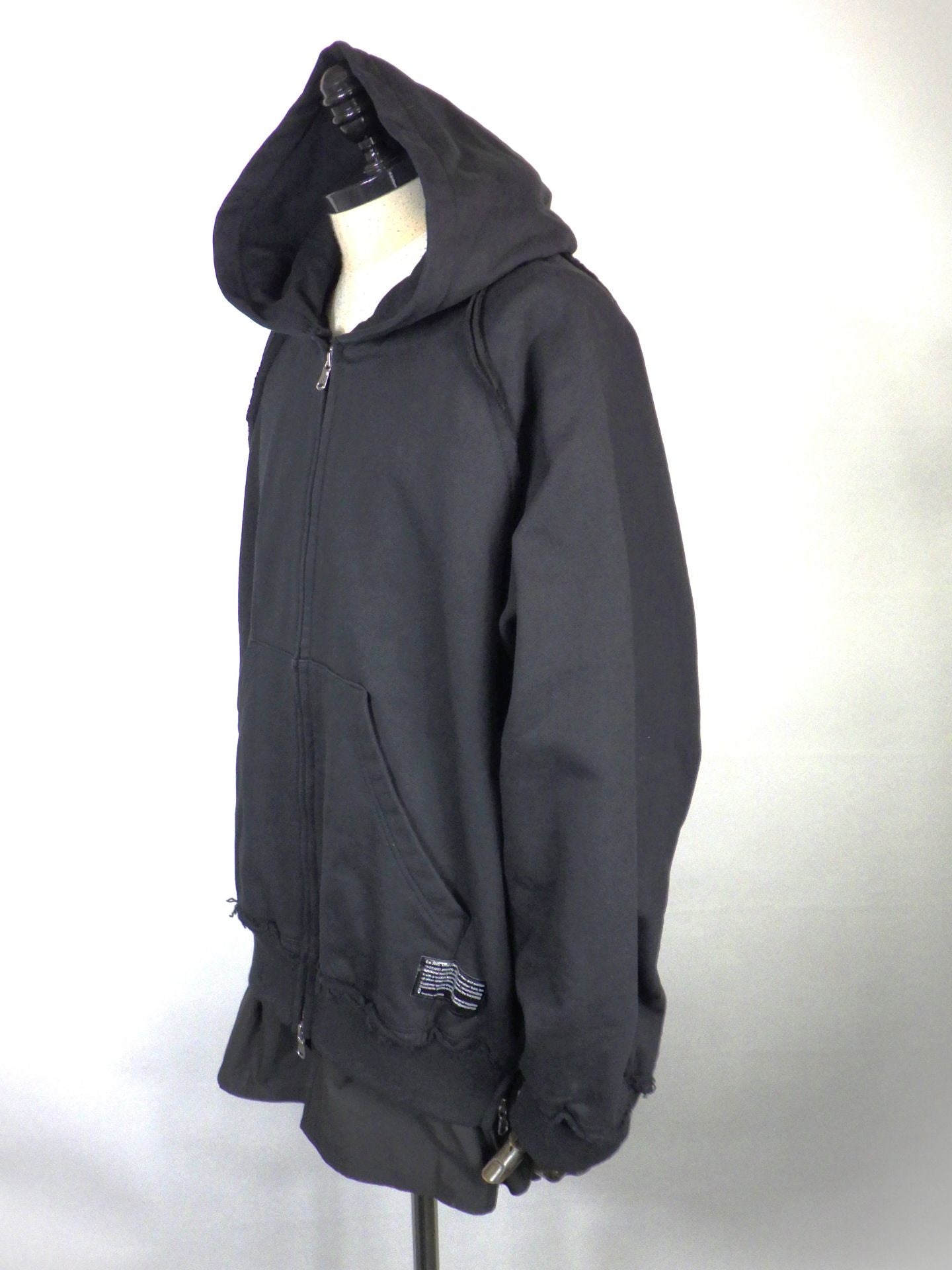 WIZZARD　レイヤードジップフーディー　W26SS-DC030-BK