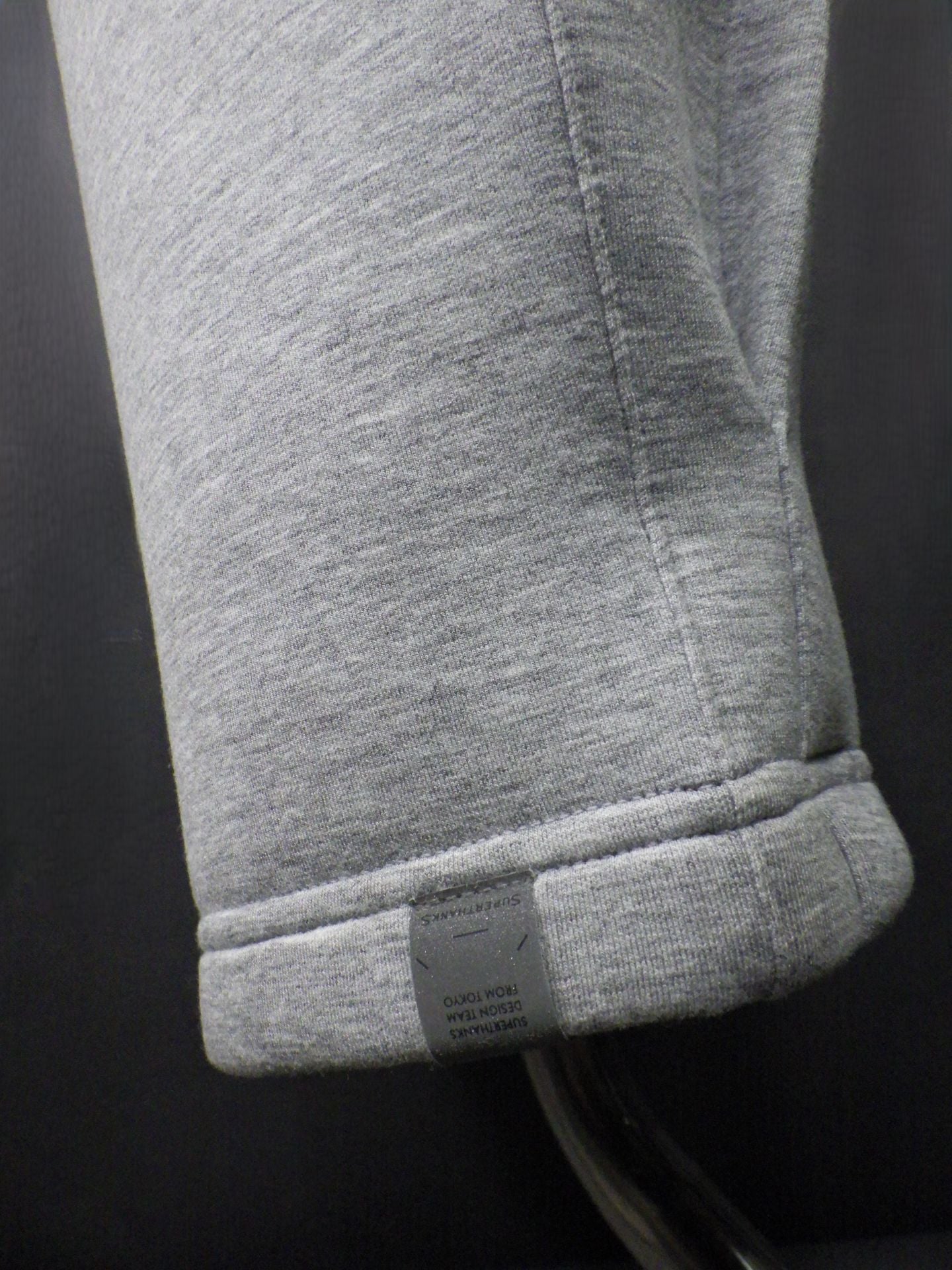 SUPERTHANKS ダブルニットサイドタックワイドパンツ ST261CS03A-A.GY