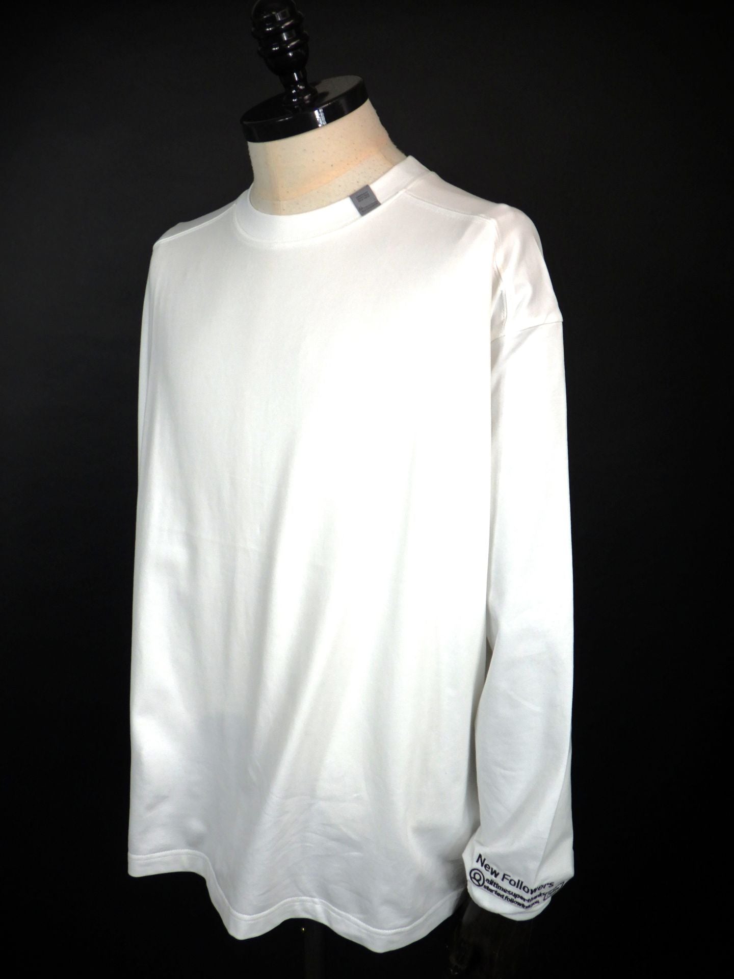 SUPERTHANKS　SBYエンブロイダリーL/S T-シャツ　ST261CS05-WH