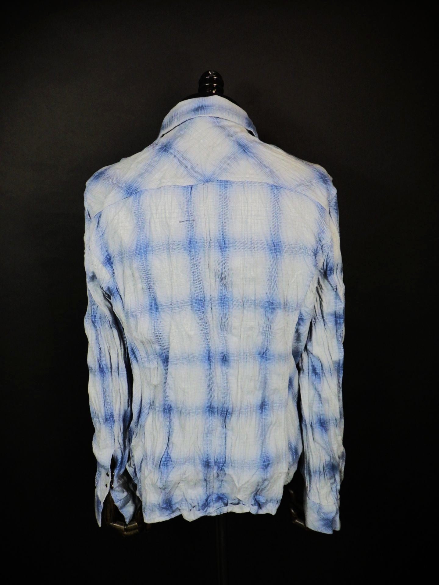 wjk　2フックチェックシャツ　4899ch90h-L.BL