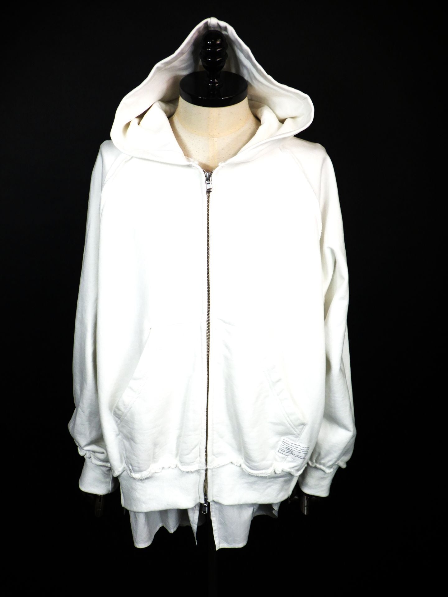 WIZZARD　レイヤードジップフーディー　W26SS-DC030-WHT