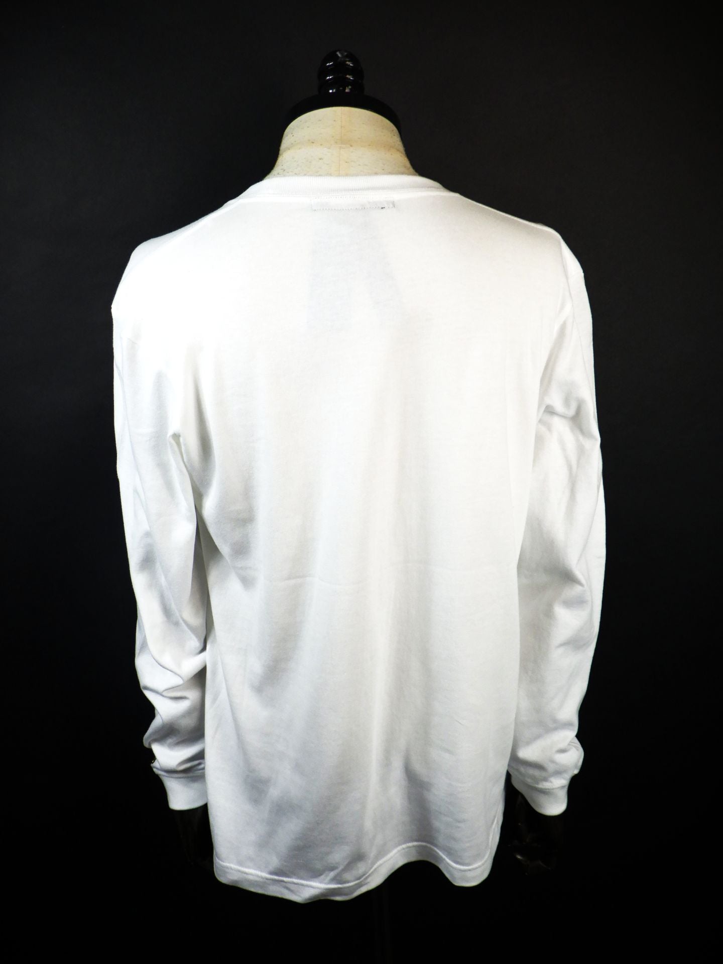 STUD MUFFIN　コットン天竺 ドリップスター&クロスパッチLSシャツ ロンTシャツ　614-02869-WH