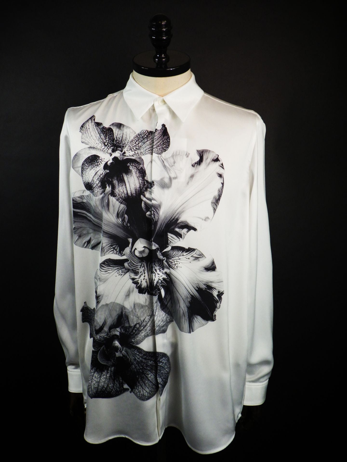 SOS TE NUTO　フラワープリントツイルシャツ　2616Z13-WHT