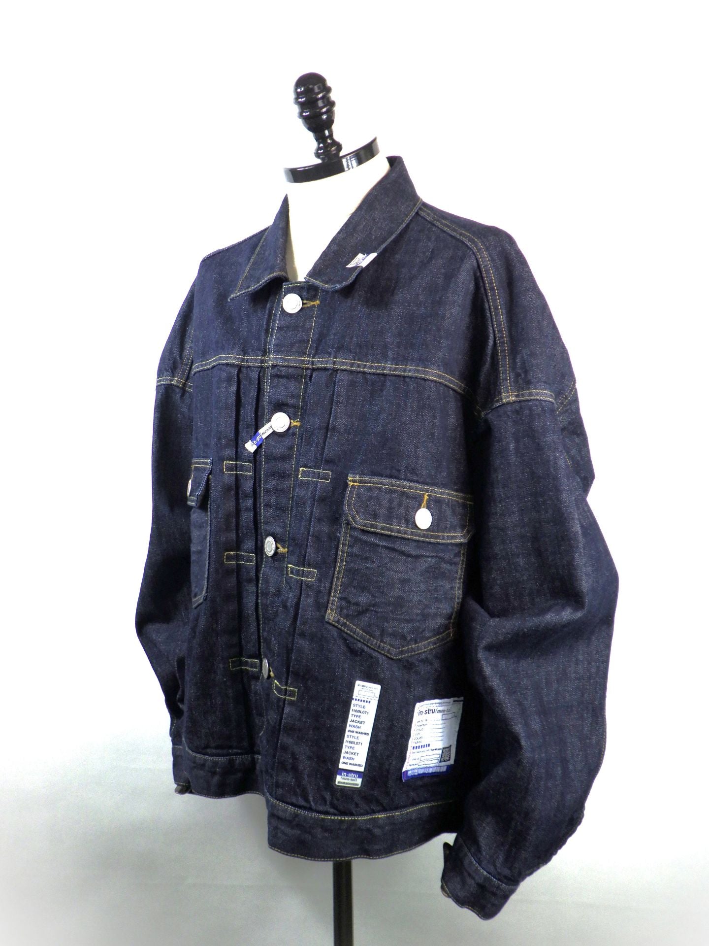 in・stru(men-tal).　ワンウォッシュセルビッジデニムジャケット　I16BL071