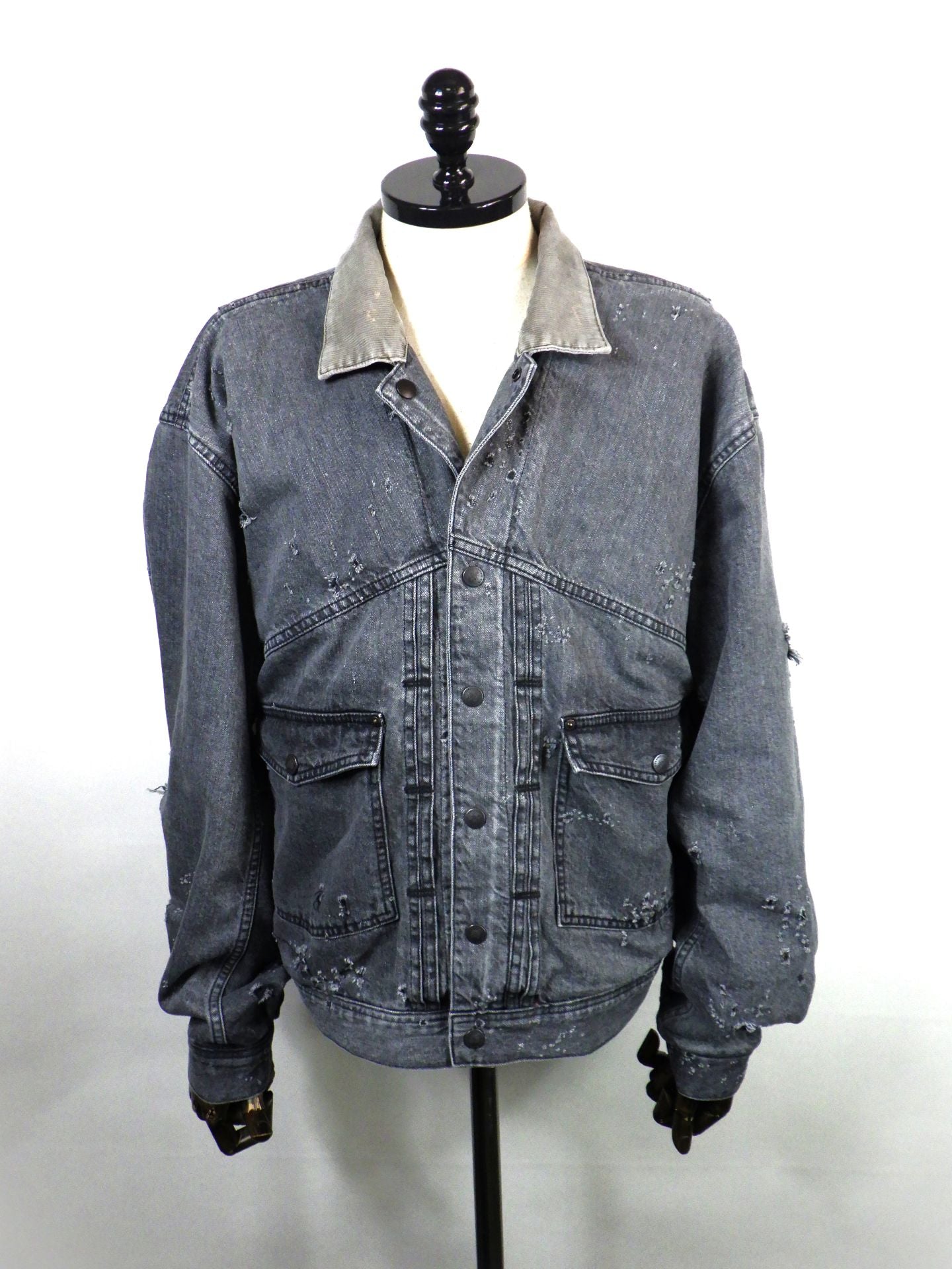 SEVESKIG　Reversible Denim Jacket　JK-SV-NRS-1003-BK