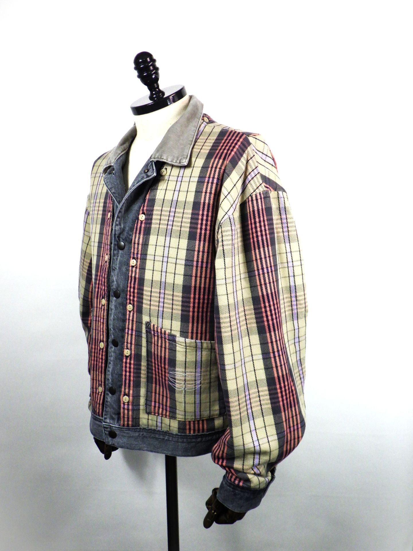 SEVESKIG Reversible Denim Jacket JK-SV-NRS-1003-BK – KAWANO