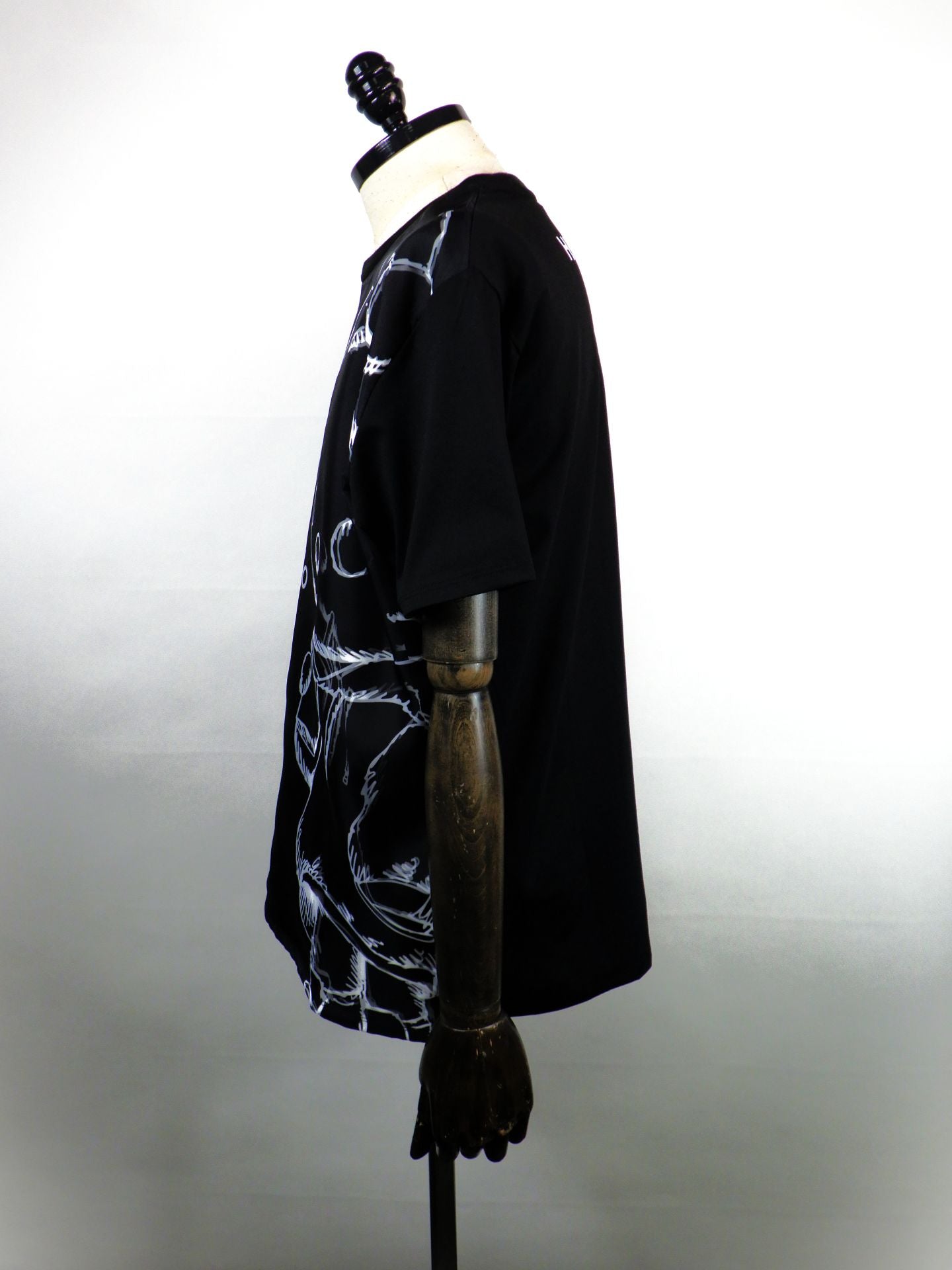 TRIPPY ART　KITTY SKETCH Tシャツ　TR-095-BK