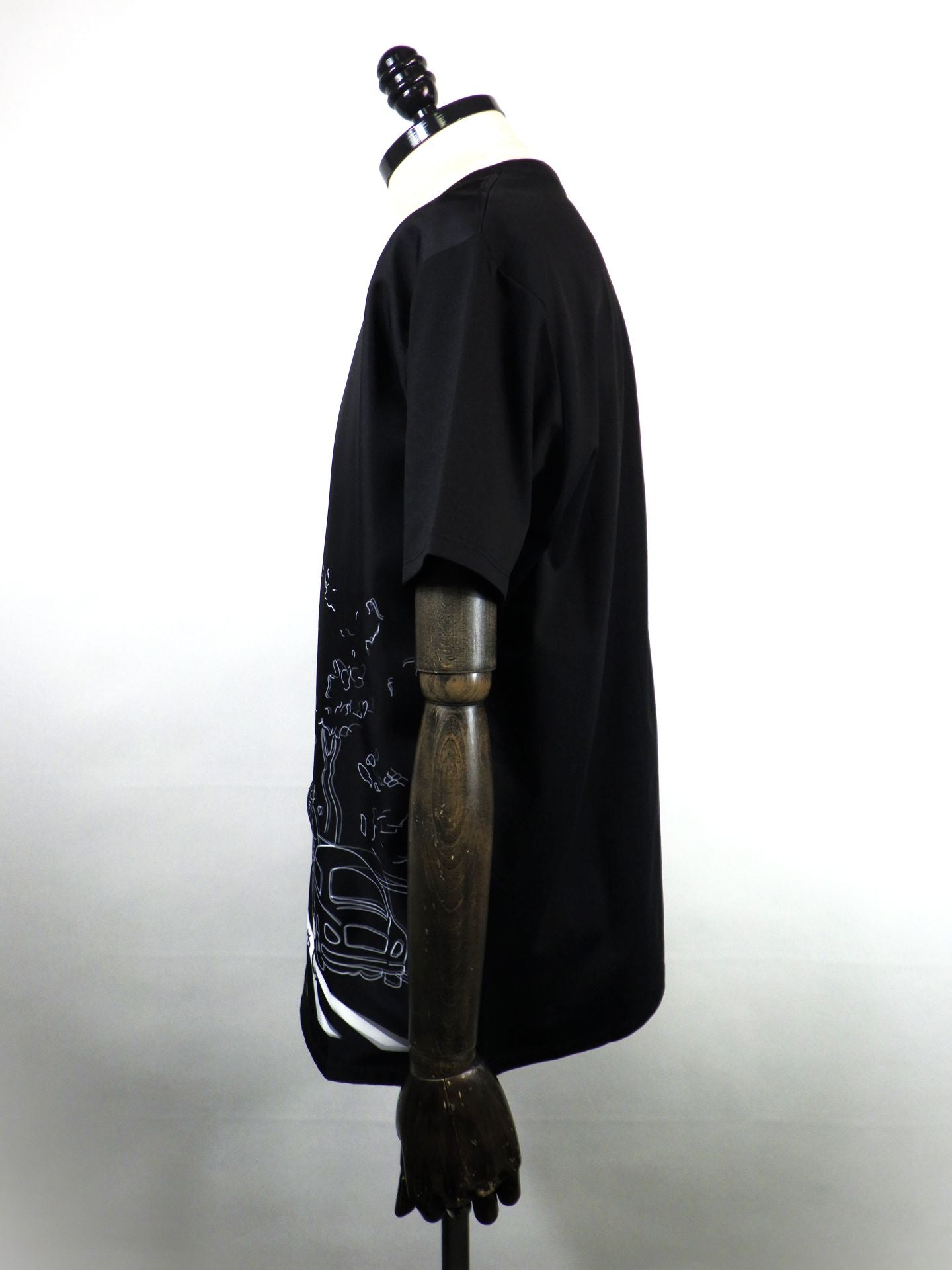 TRIPPY ART　PEANUTS CROSSING THE CROSSWALK Tシャツ　TR-098-BK