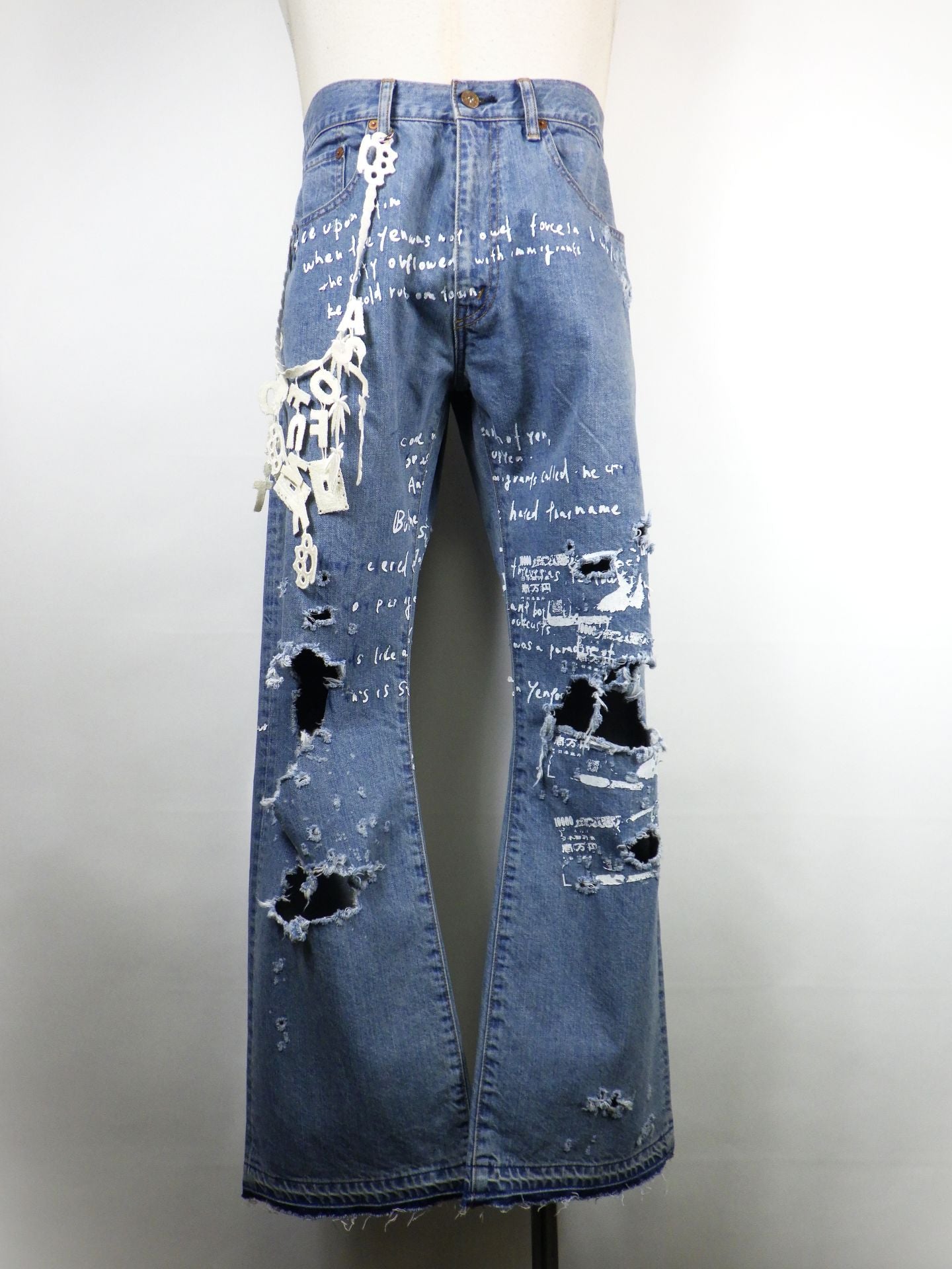 SEVESKIG　Distressed Flare YTB Denim Pants　PT-SV-NRS-1002-IND