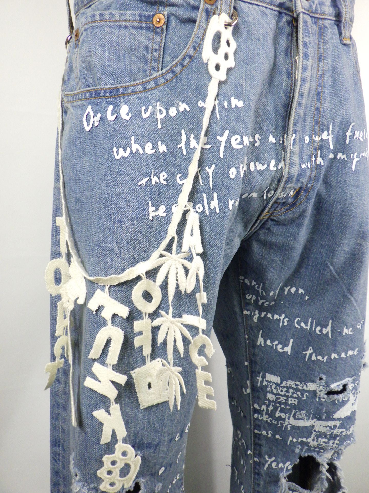 SEVESKIG　Distressed Flare YTB Denim Pants　PT-SV-NRS-1002-IND