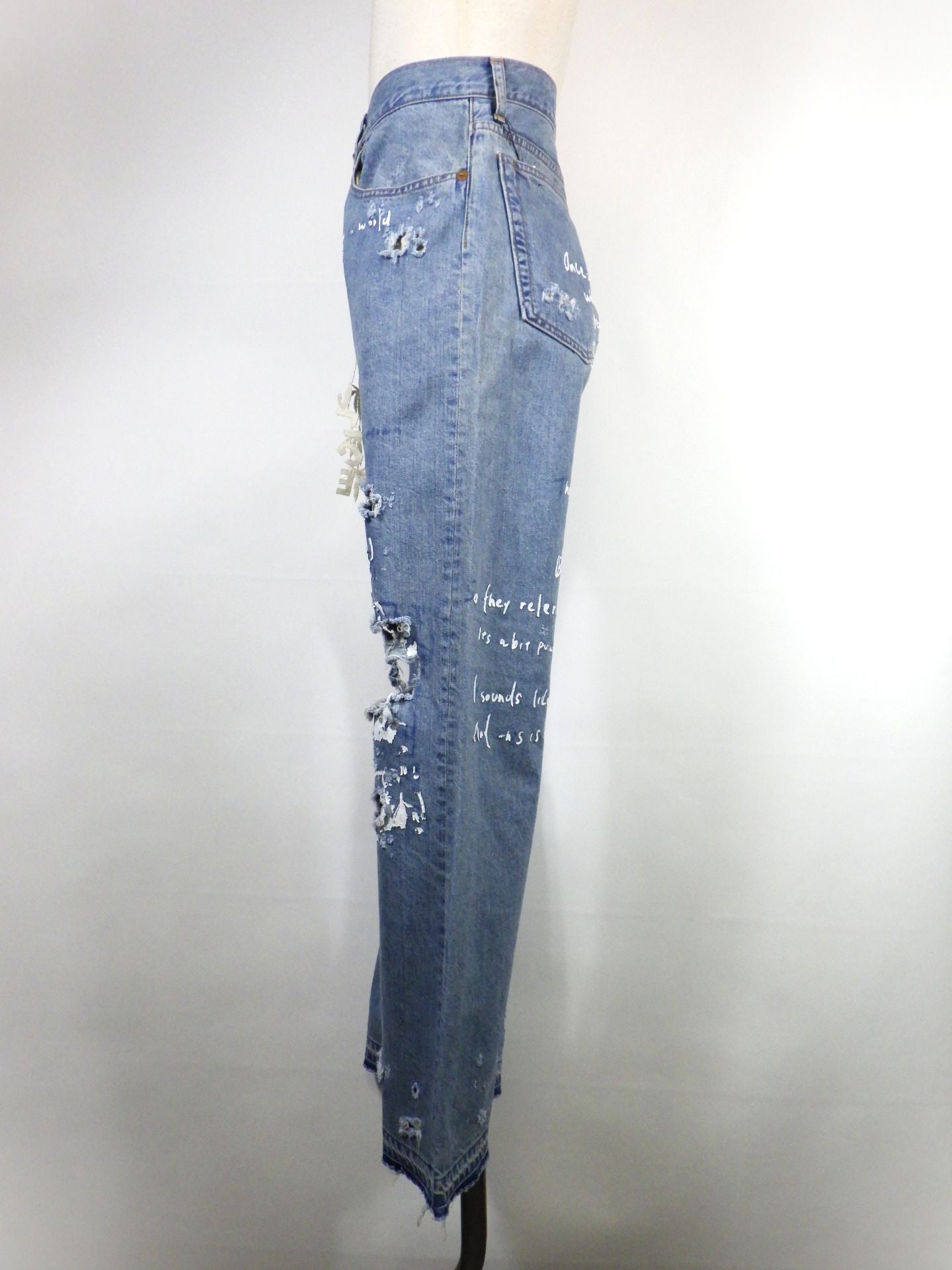 SEVESKIG　Distressed Flare YTB Denim Pants　PT-SV-NRS-1002-IND