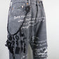 SEVESKIG　Distressed Flare YTB Denim Pants　PT-SV-NRS-1002-BK