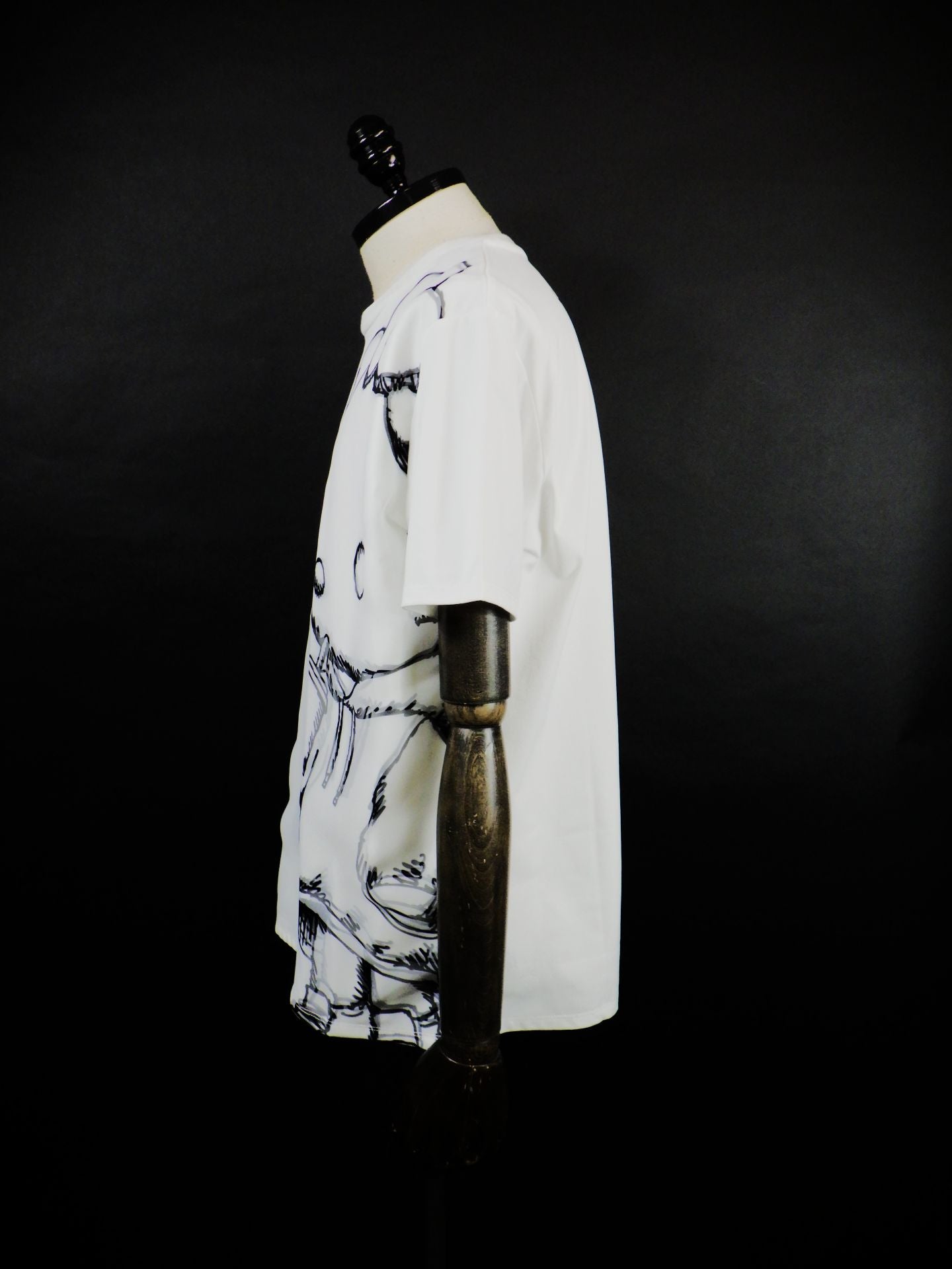 TRIPPY ART　KITTY SKETCH Tシャツ　TR-095-WH