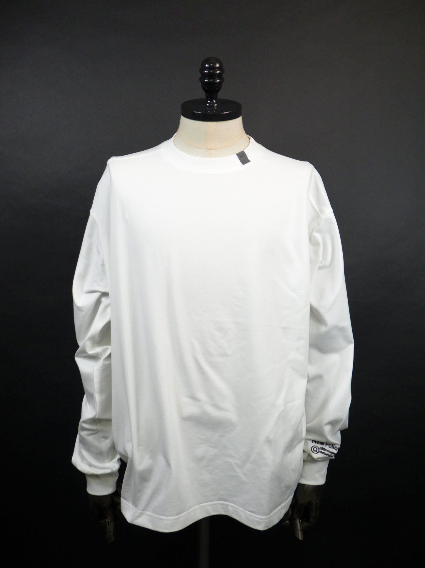 SUPERTHANKS　SBYエンブロイダリーL/S T-シャツ　ST261CS05-WH