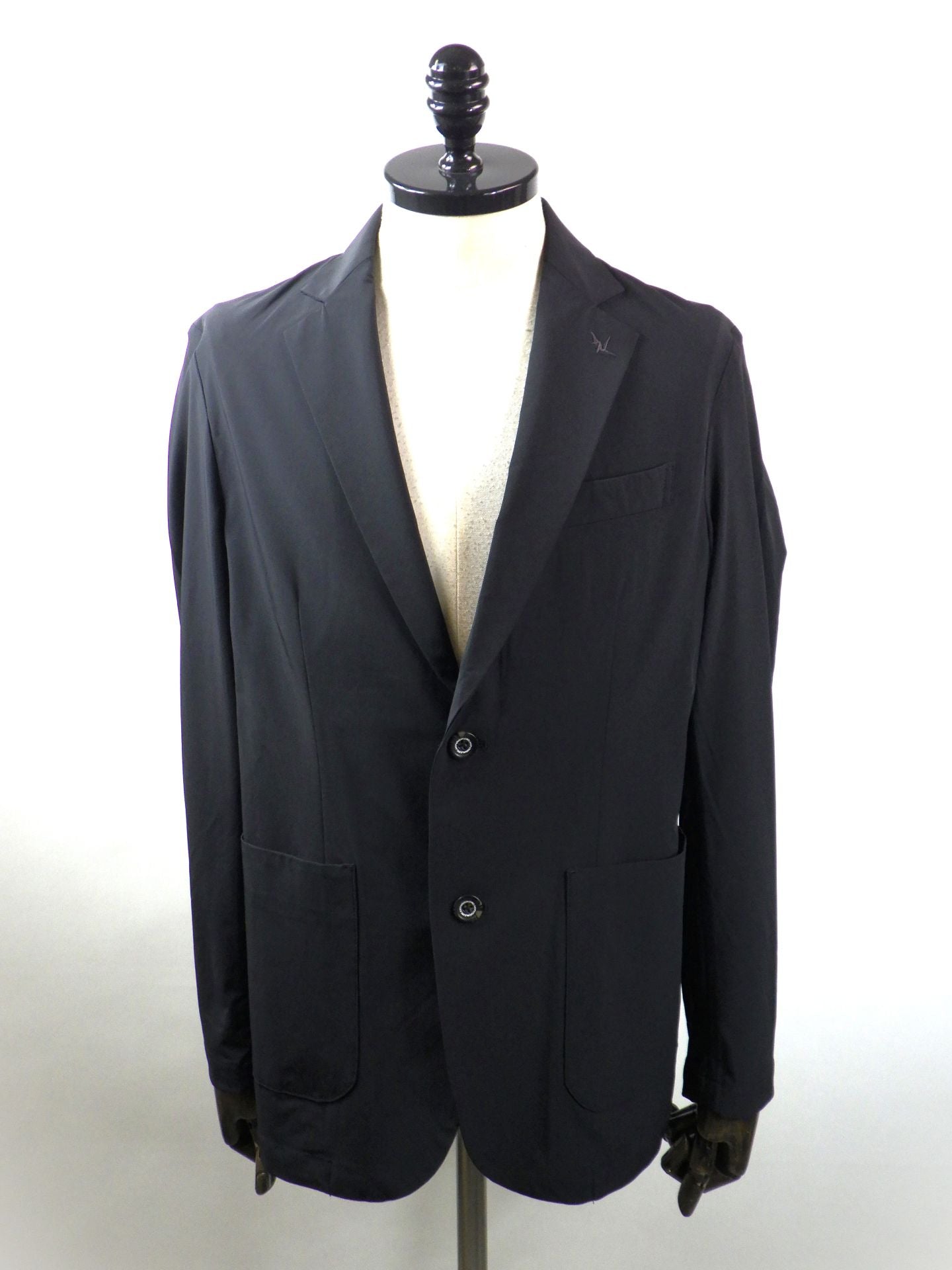 1PIU1UGUALE3 RELAX　接触冷感グレンチェックナイロンジャケット　USO-26062-BK