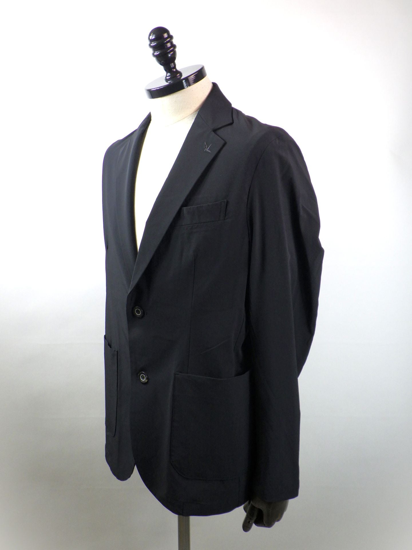 1PIU1UGUALE3 RELAX　接触冷感グレンチェックナイロンジャケット　USO-26062-BK