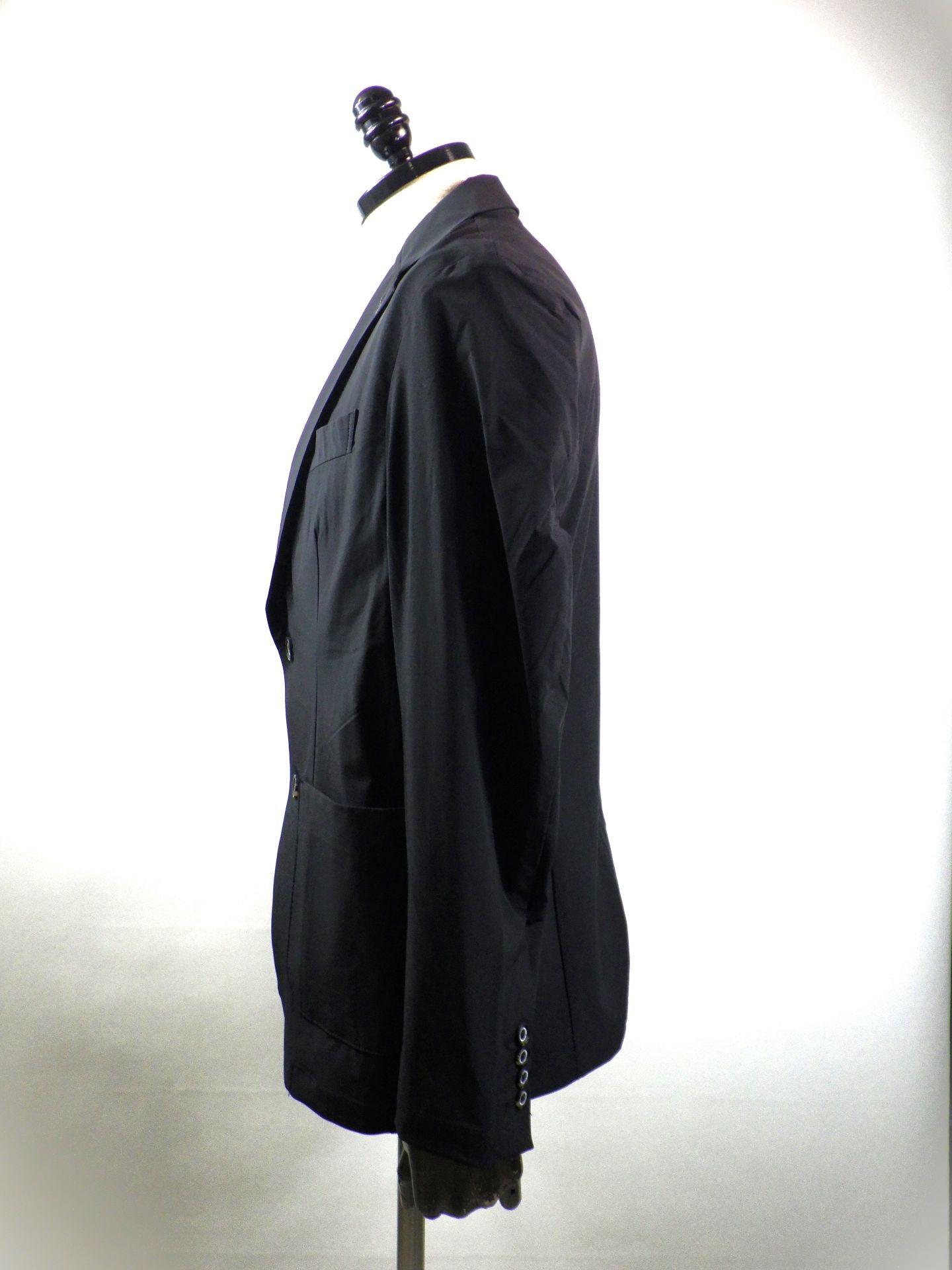 1PIU1UGUALE3 RELAX　接触冷感グレンチェックナイロンジャケット　USO-26062-BK