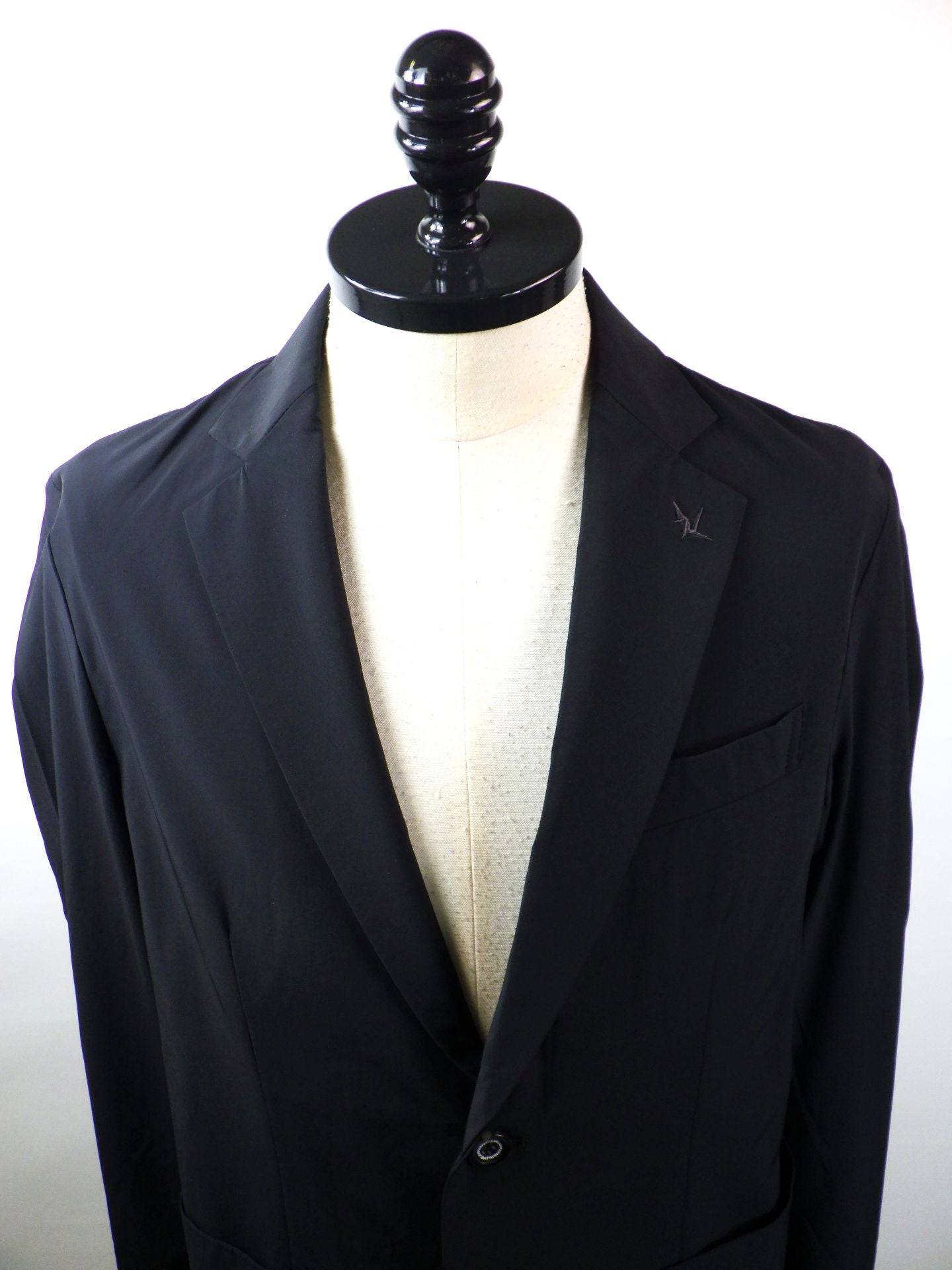 1PIU1UGUALE3 RELAX　接触冷感グレンチェックナイロンジャケット　USO-26062-BK