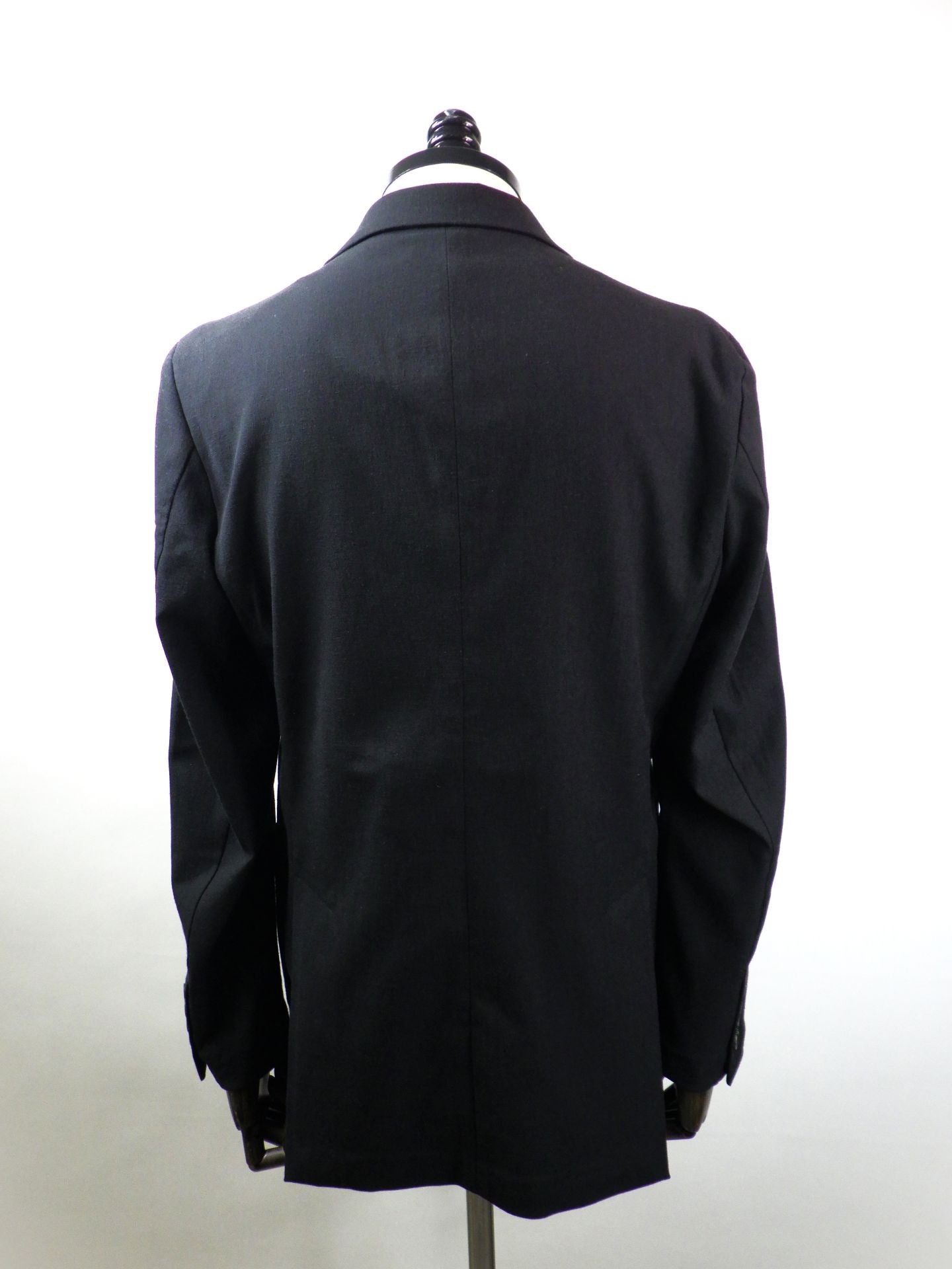 1PIU1UGUALE3 RELAX　リネンブレンドダブルピークドジャケット　USO-26008-BK