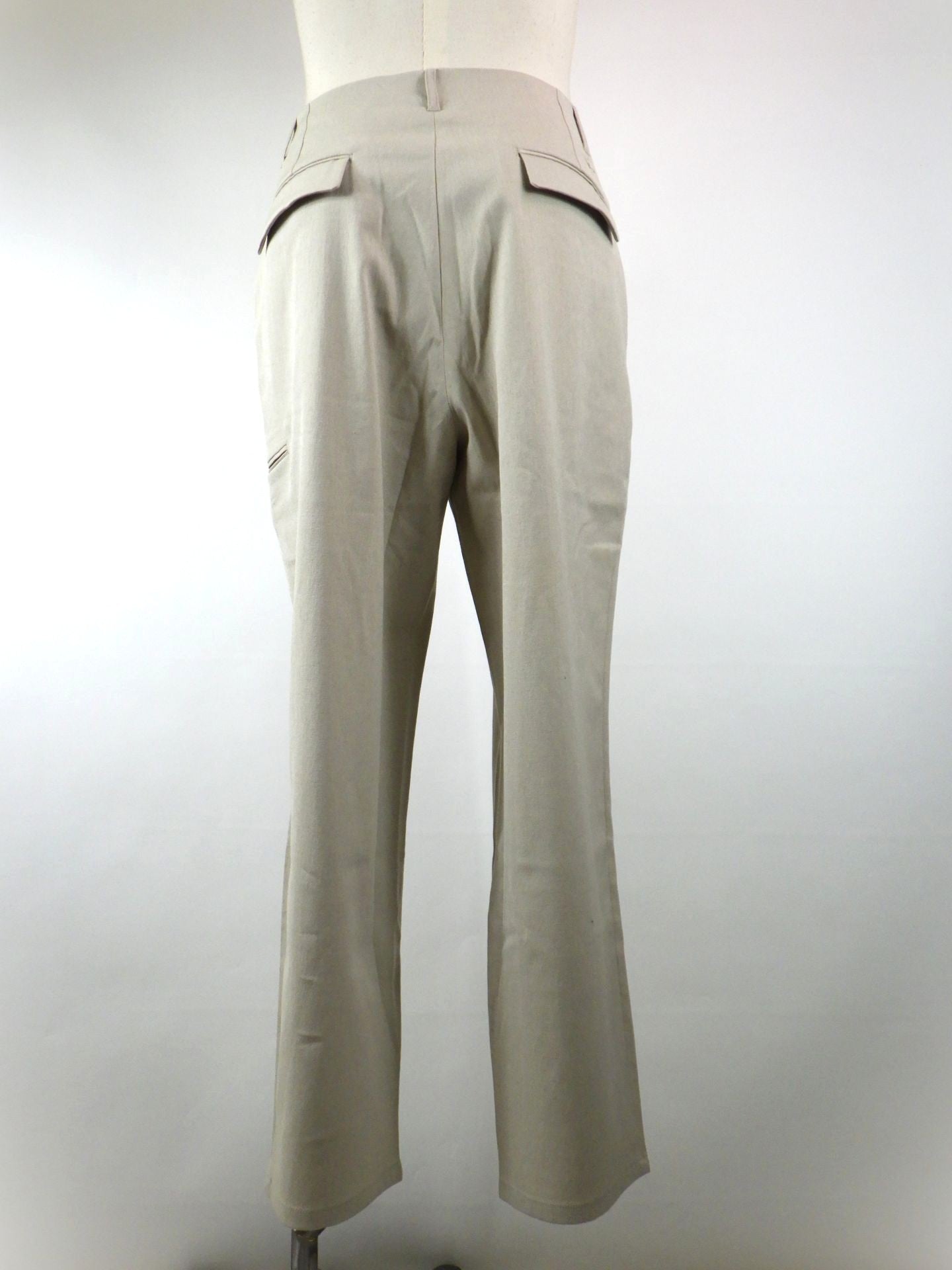 1PIU1UGUALE3 RELAX　リネンブレンドディープタックワイドパンツ　USB-26008-BEG