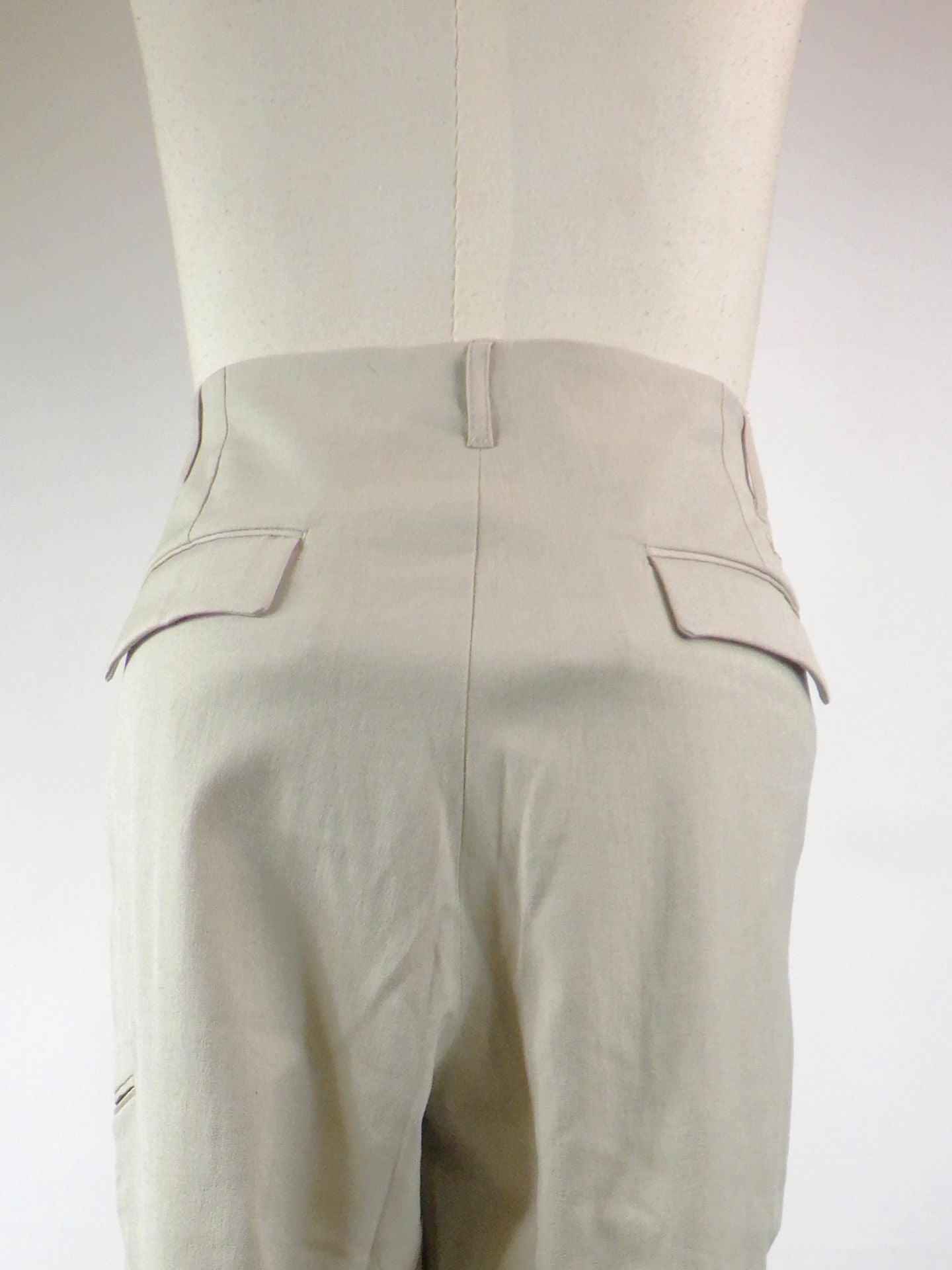 1PIU1UGUALE3 RELAX　リネンブレンドディープタックワイドパンツ　USB-26008-BEG