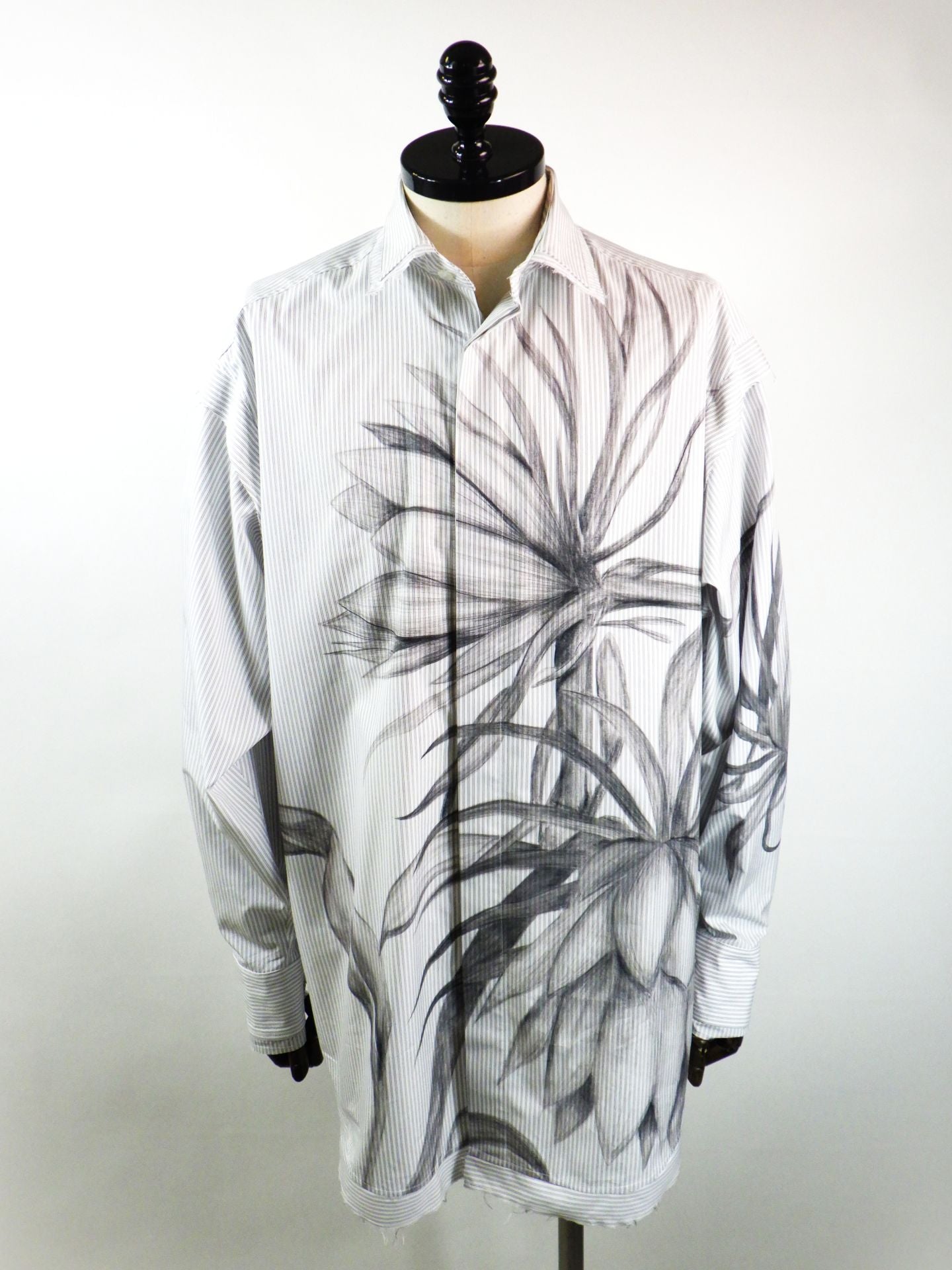 disemBySiik　ドローインググラフィックシャツ-ゲッカビジン-　26SS21-WHT
