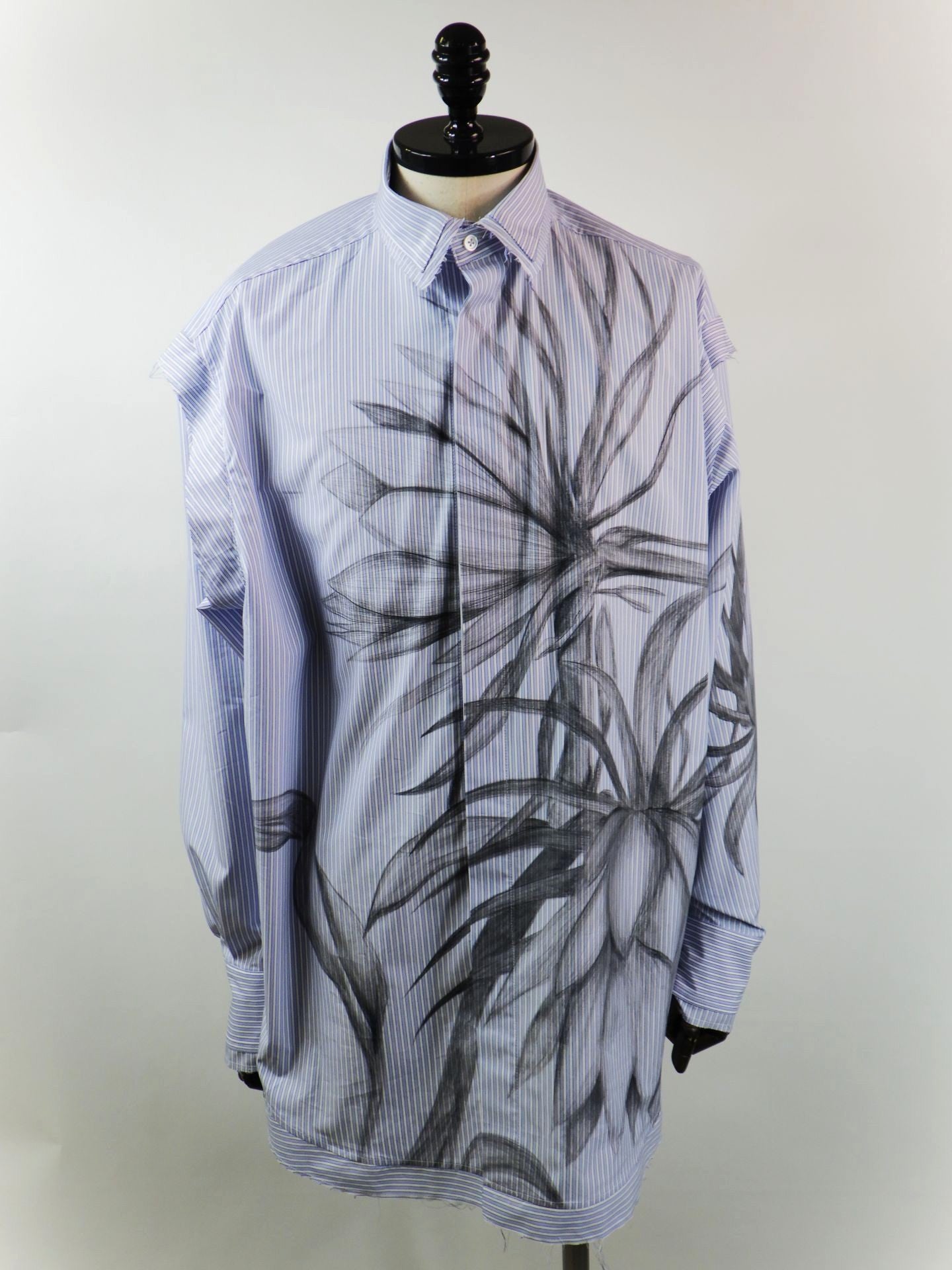 disemBySiik　ドローインググラフィックシャツ-ゲッカビジン-　26SS21-BL