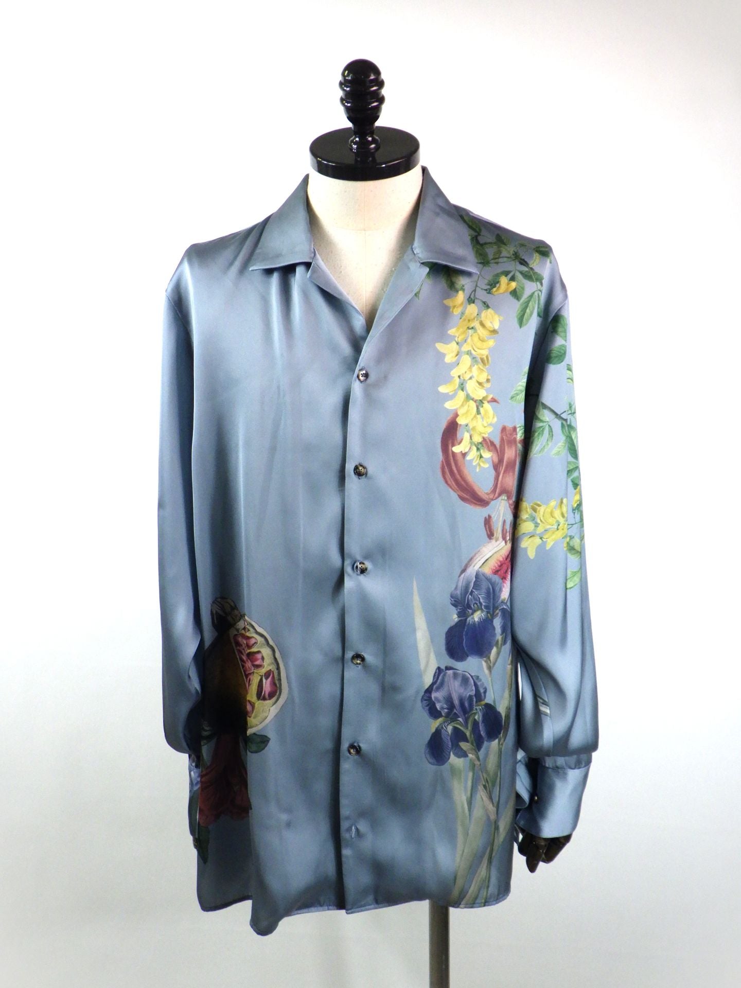 disemBySiik　グラフィックサテンシャツ　26SS23-BL