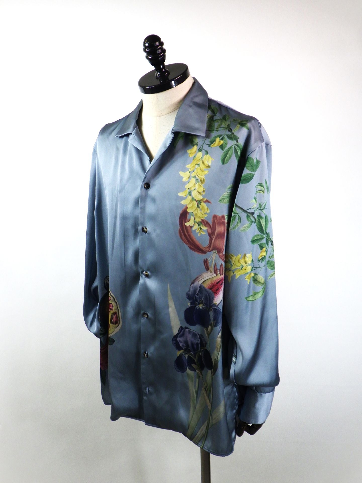 disemBySiik　グラフィックサテンシャツ　26SS23-BL