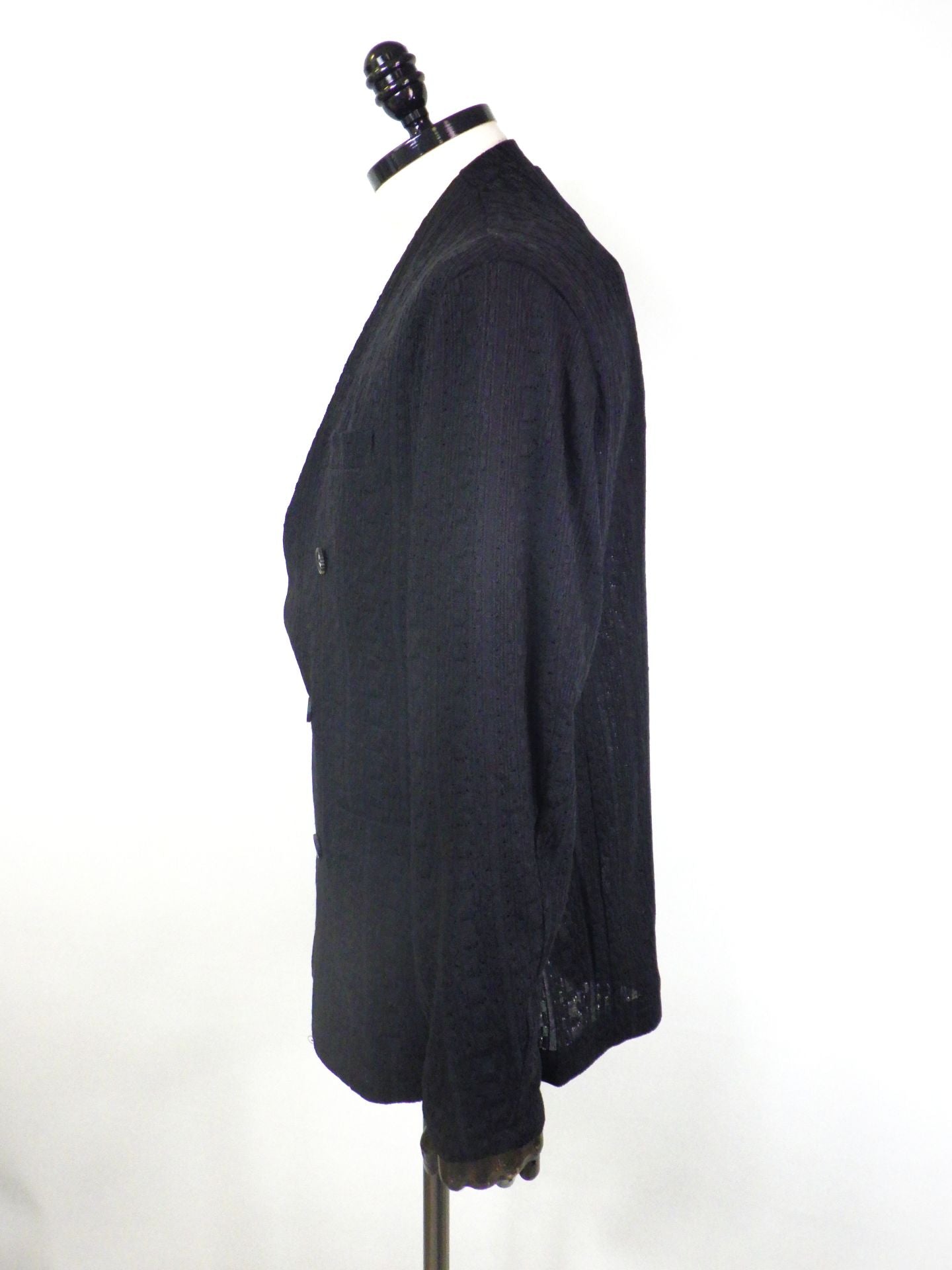 1PIU1UGUALE3 RELAX　リネンブレンドジャガードダブルジャケット　USO-26079