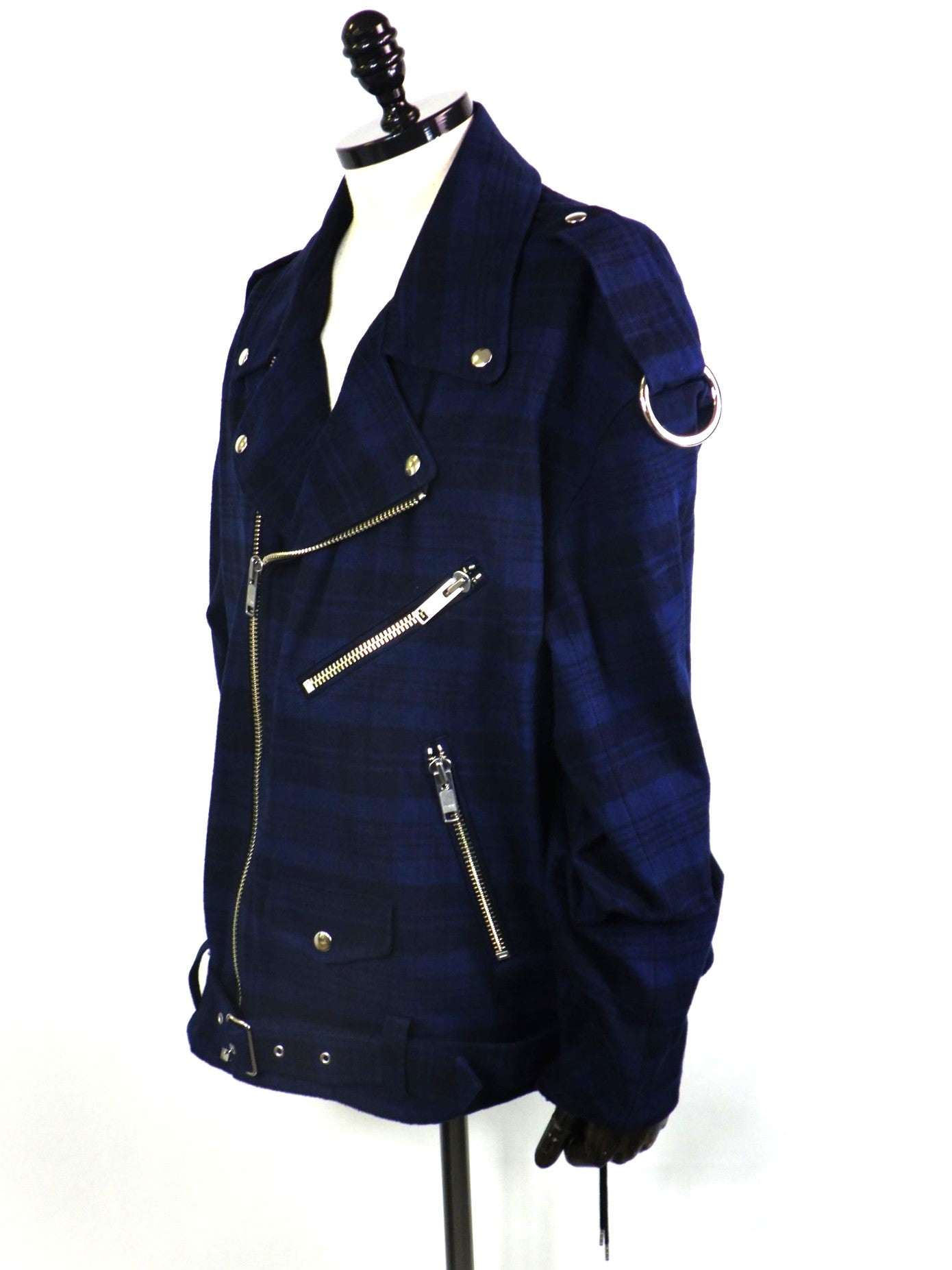 el conductorH　フランネルコットンチェック バイカージャケット　PD26SJ04